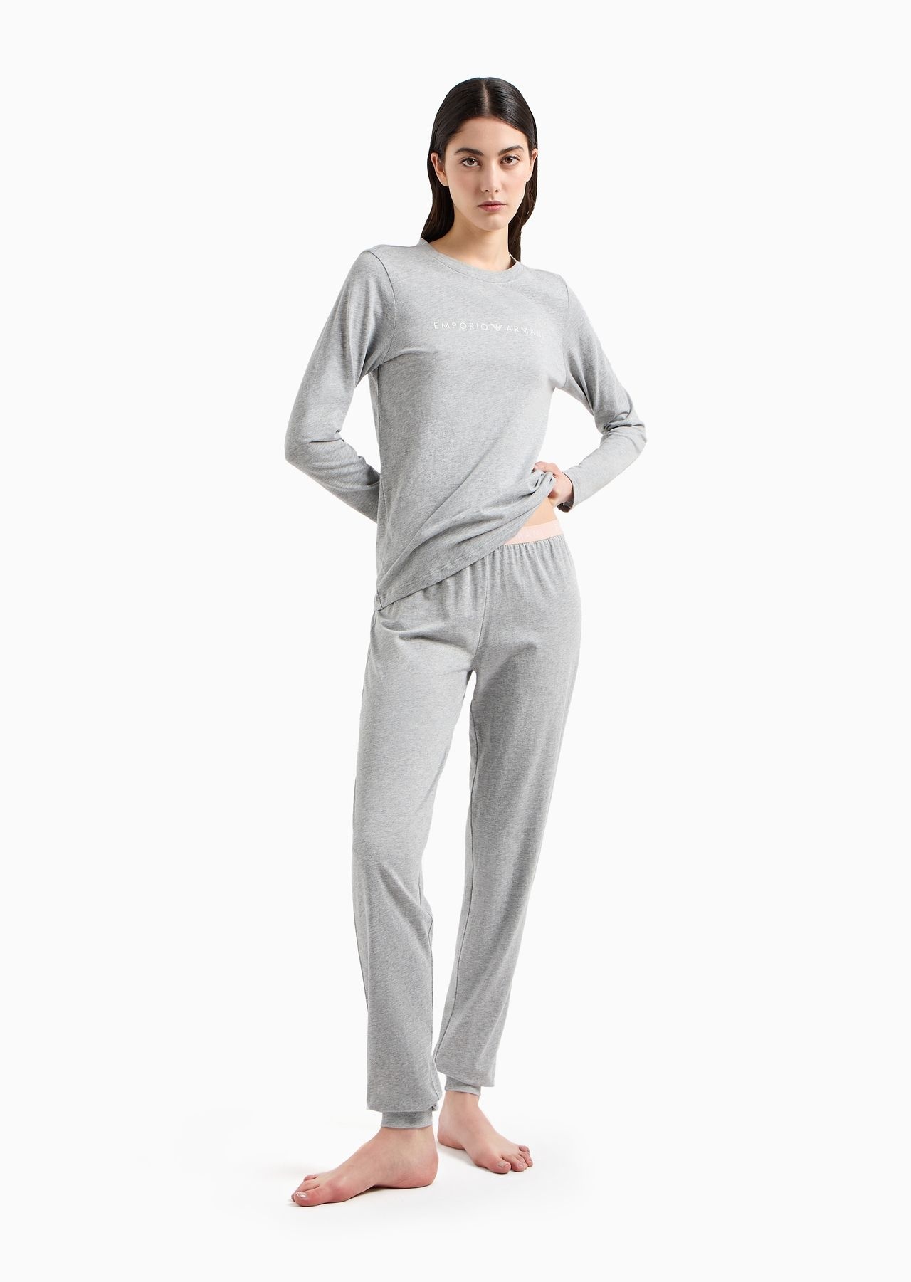 ASV Iconic organic-cotton pyjamas with logo waistband - 2