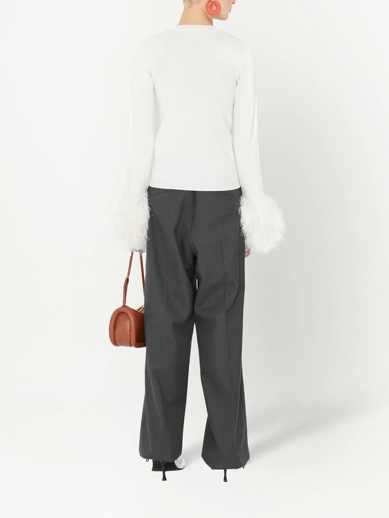 tailored straight-leg trousers 4