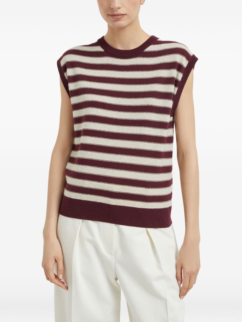 cashmere knitted top - 3