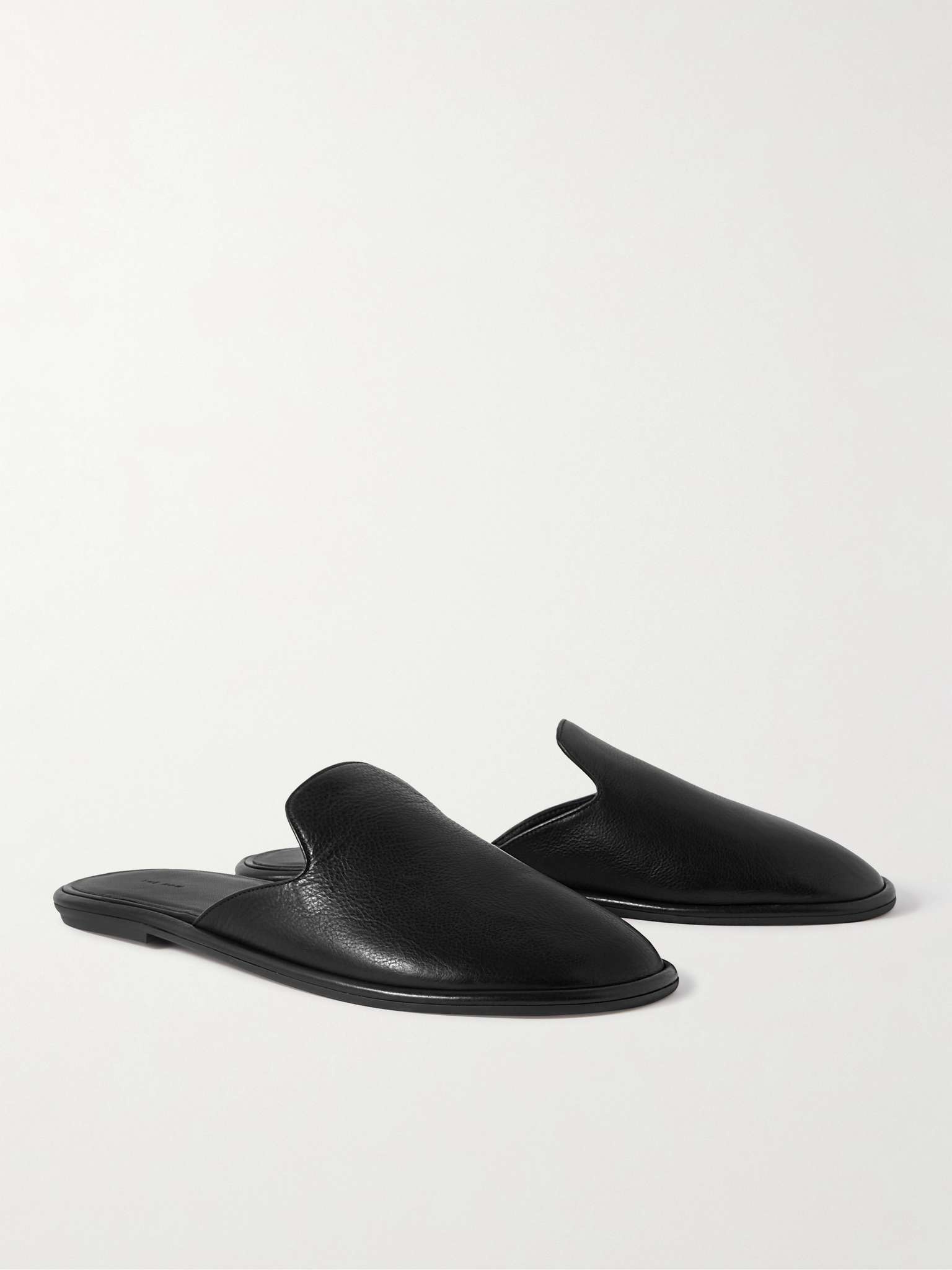 The Row Roger Leather Slides | mrporter | REVERSIBLE