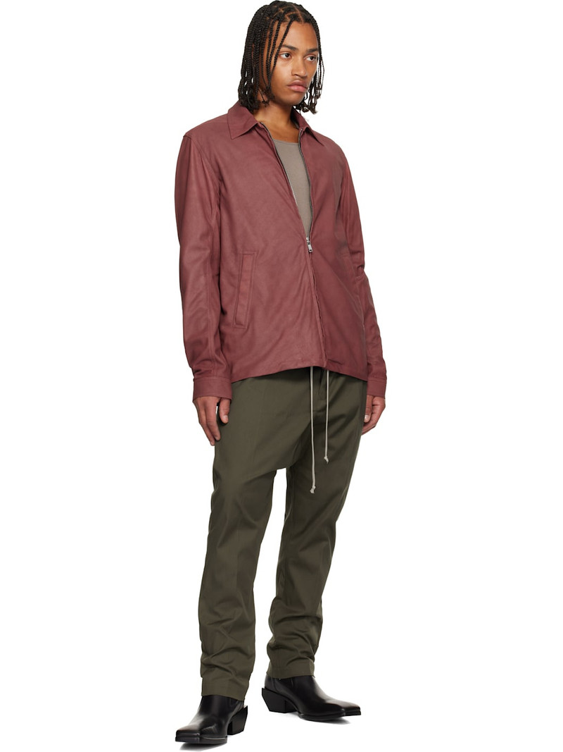 Rick Owens Khaki Concordians Drawstring Long Trousers outlook