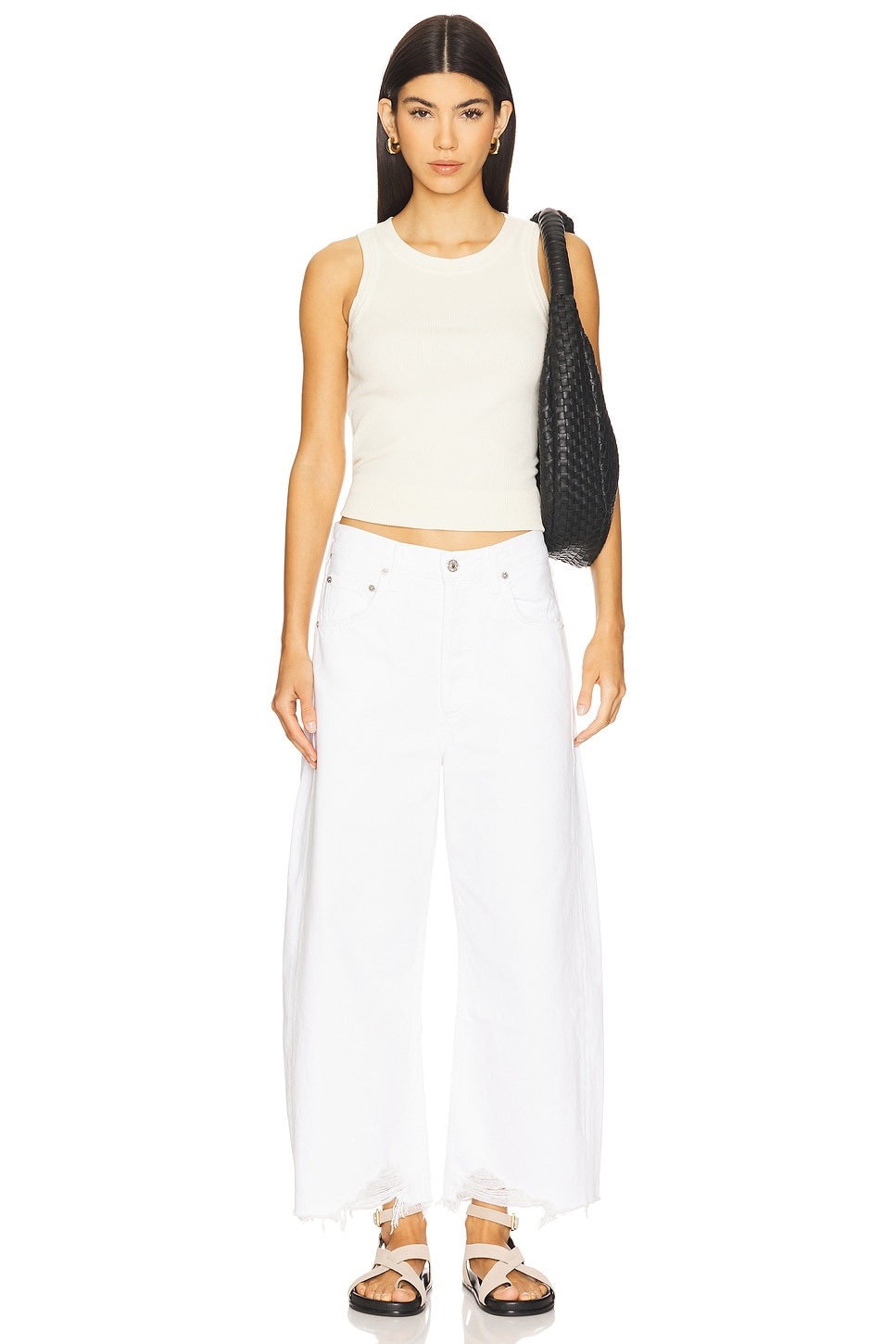Ayla Undone Hem Crop - 5
