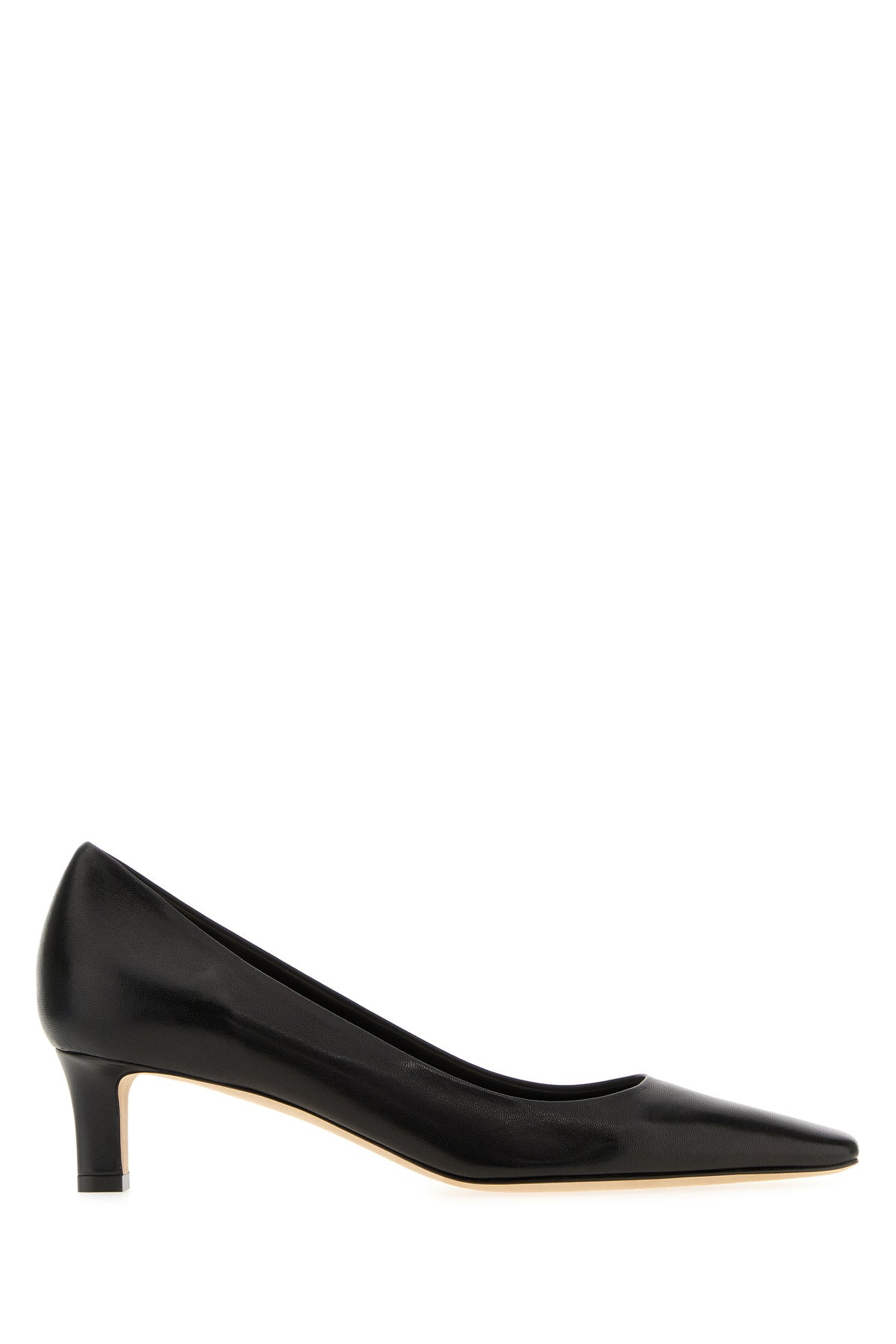 Black leather Carla 45 pumps - 1