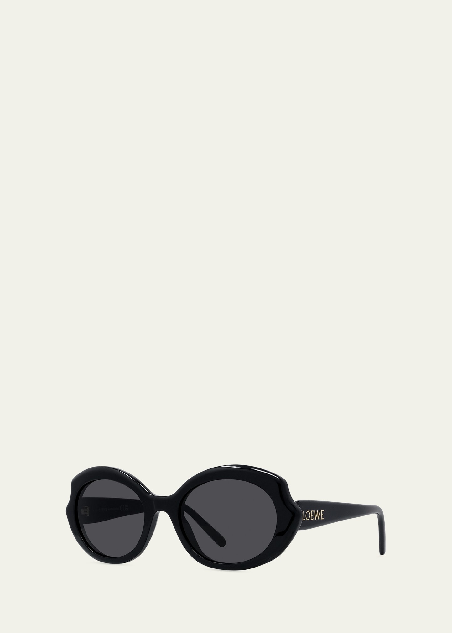 Round Slim Acetate Sunglasses - 2