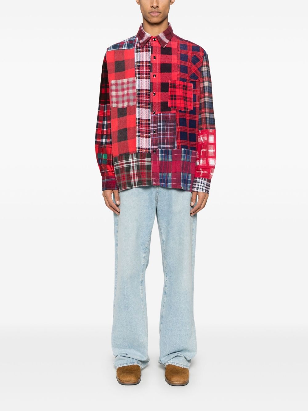 patchwork shirt - 2