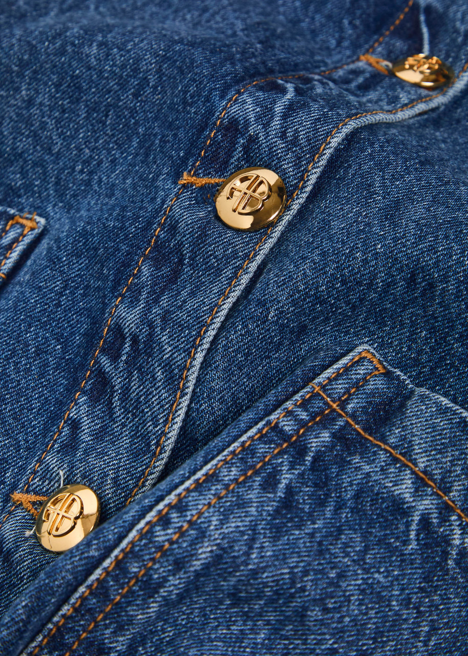 Anine Bing Luca Denim Jacket - 5
