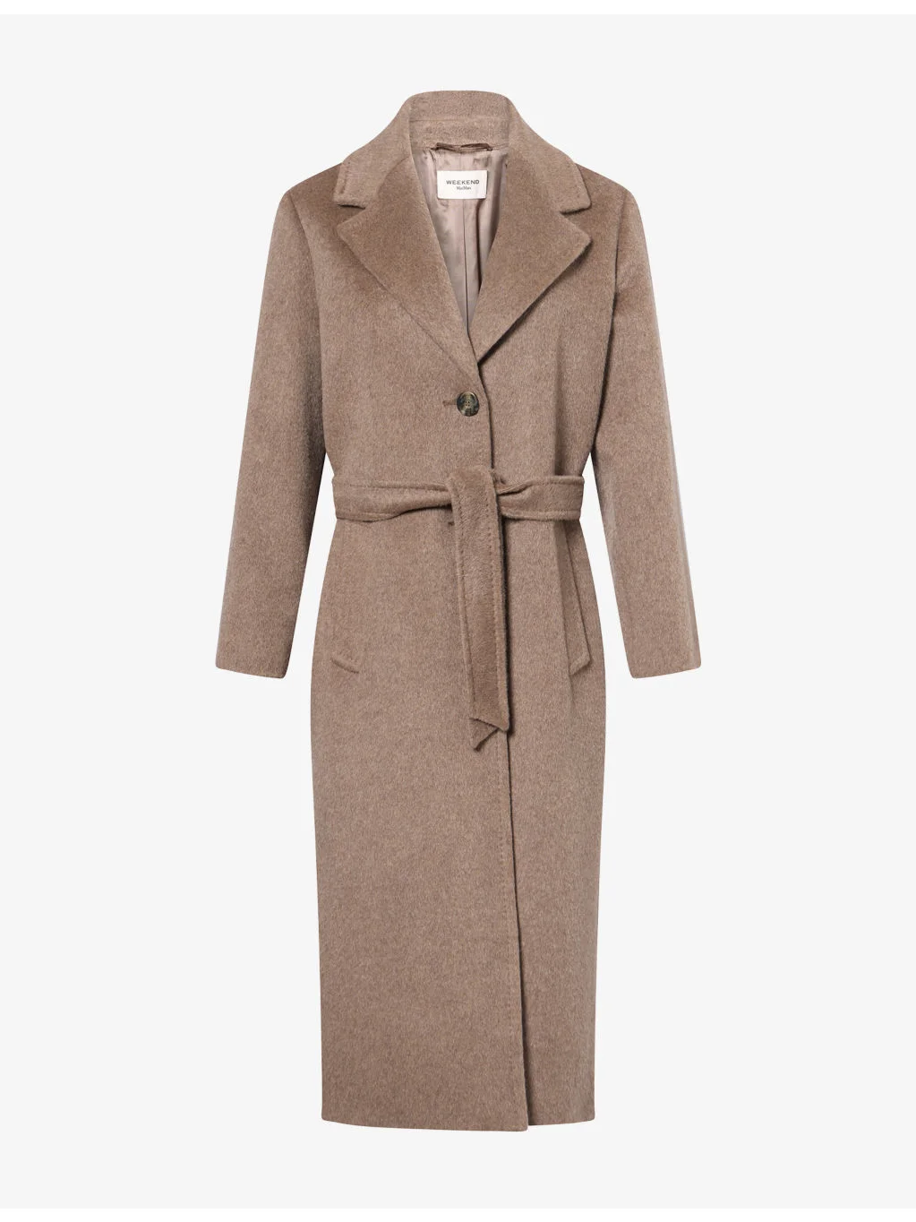 Brushed Wool-Blend Coat - 1