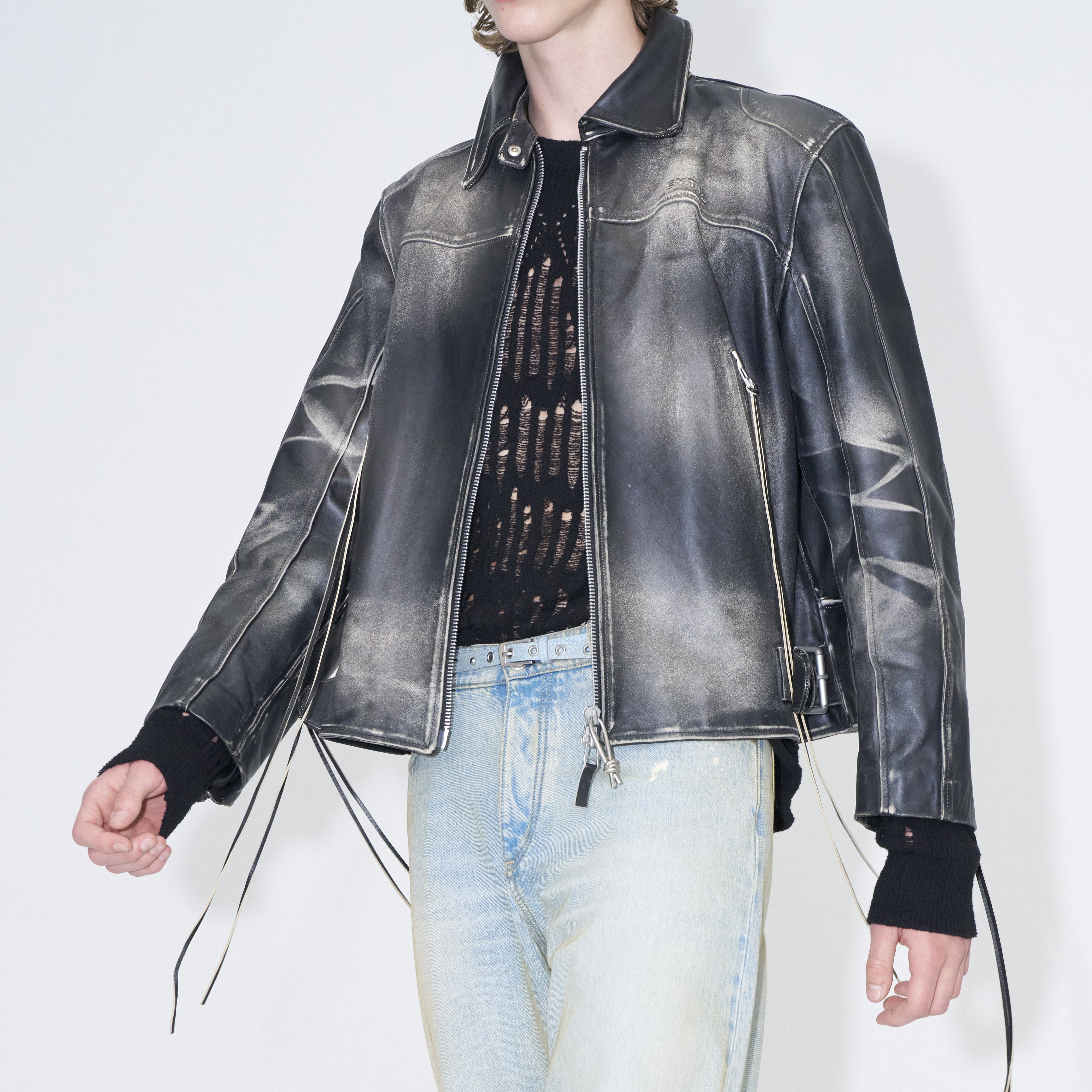 ジャケット・アウター eytys flux leather jacket Eytys Black Flux Leather Jacket Eytys
