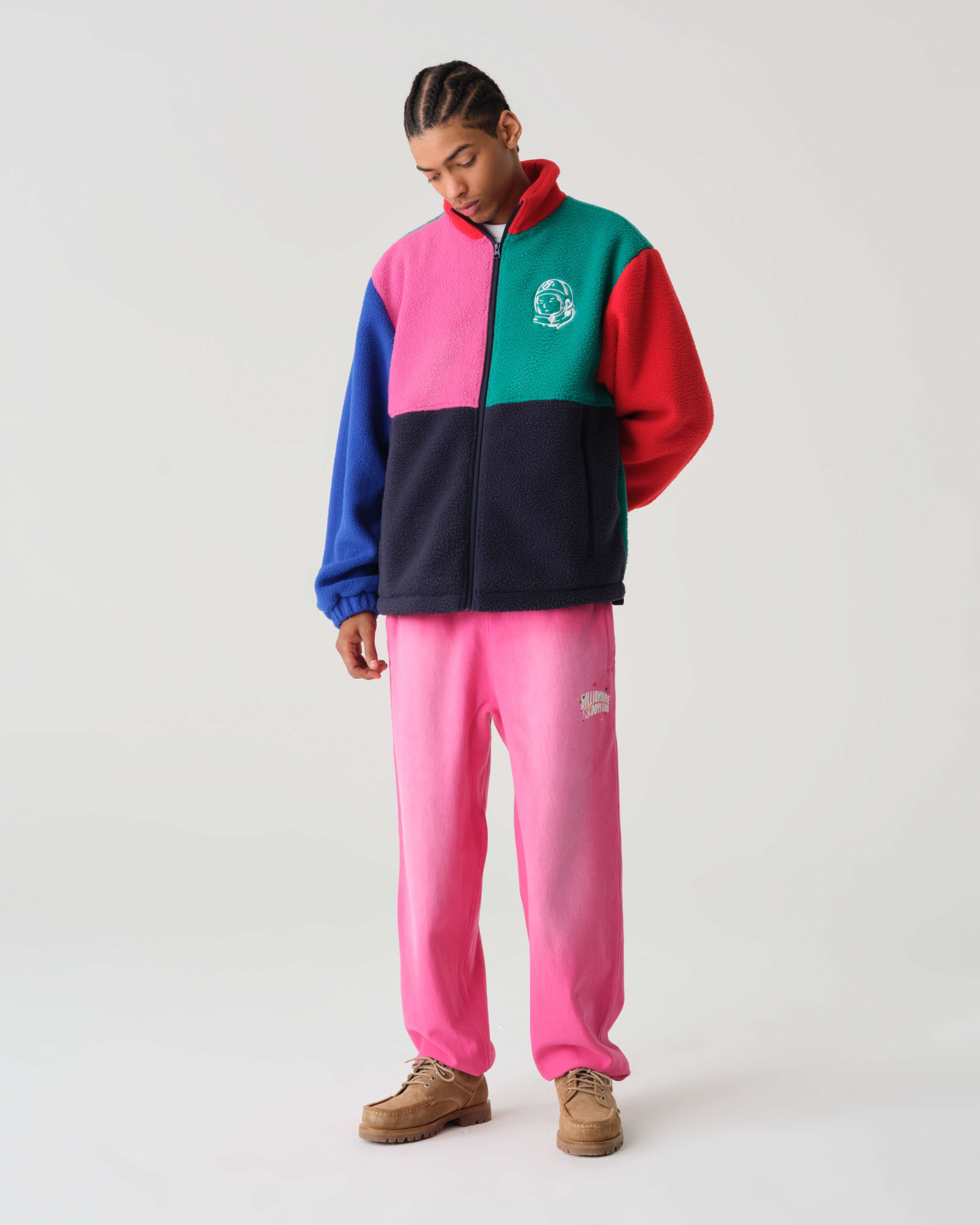 HEART & MIND COLOUR BLOCK FLEECE JACKET - 2