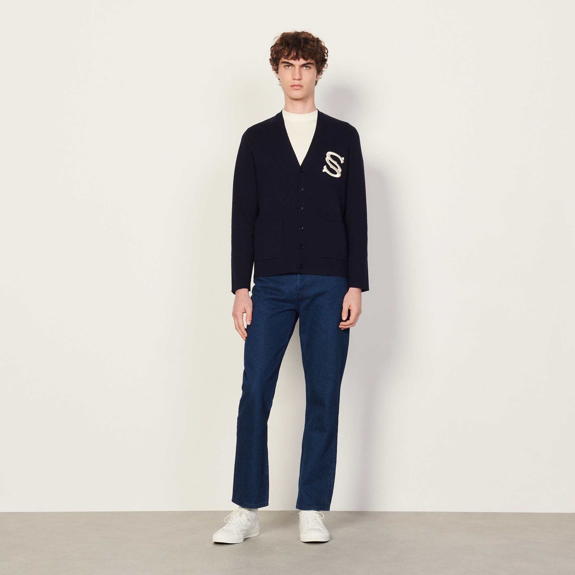 Wool cardigan with embroidery - 6