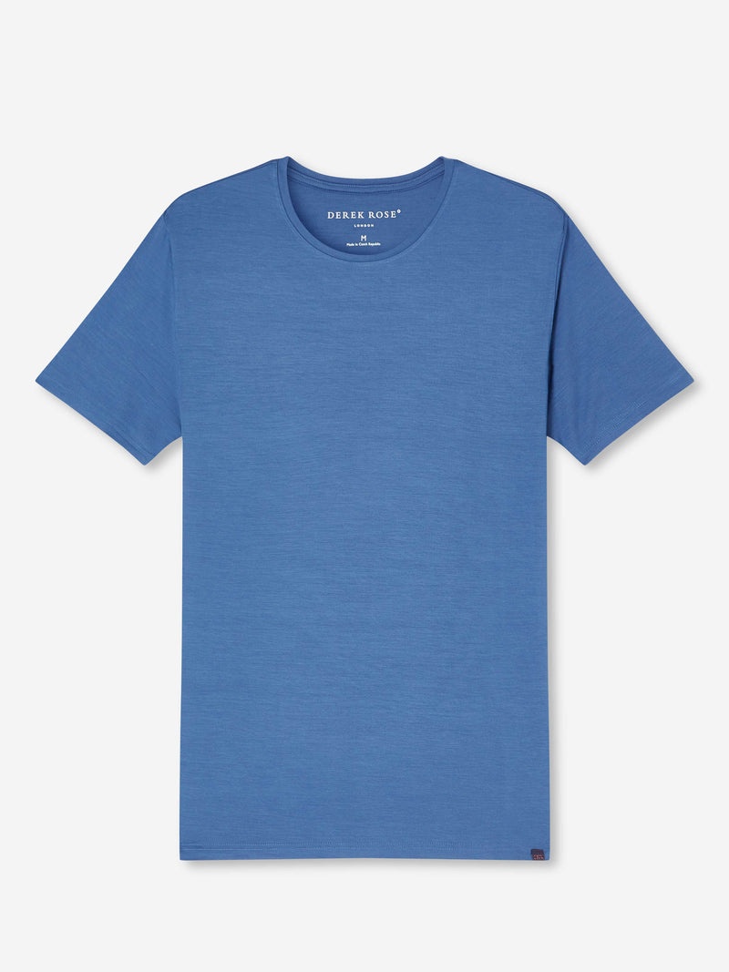 Men's T-Shirt Basel Micro Modal Stretch Storm Blue - 1