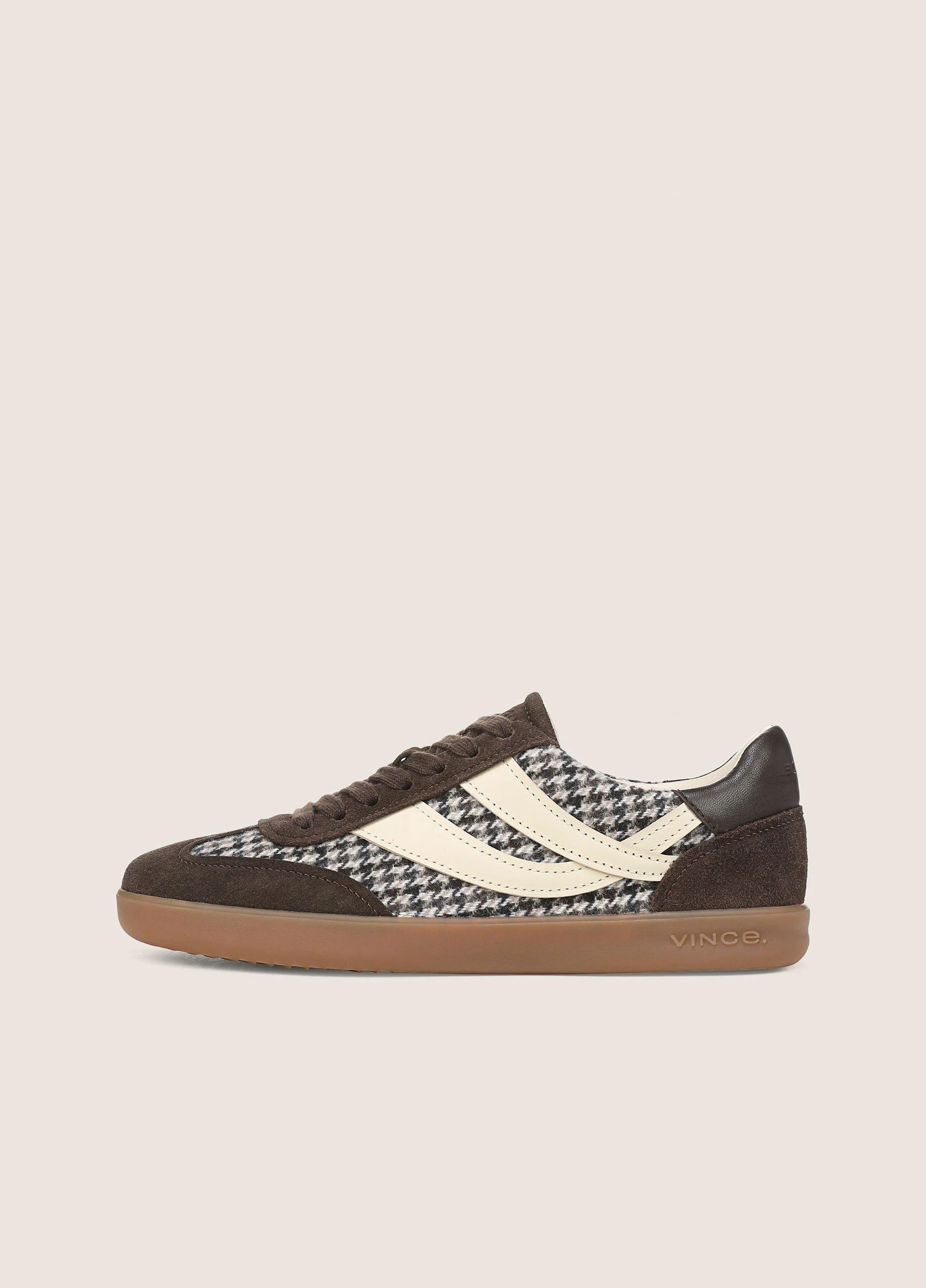 Oasis Suede & Houndstooth Sneaker - 1