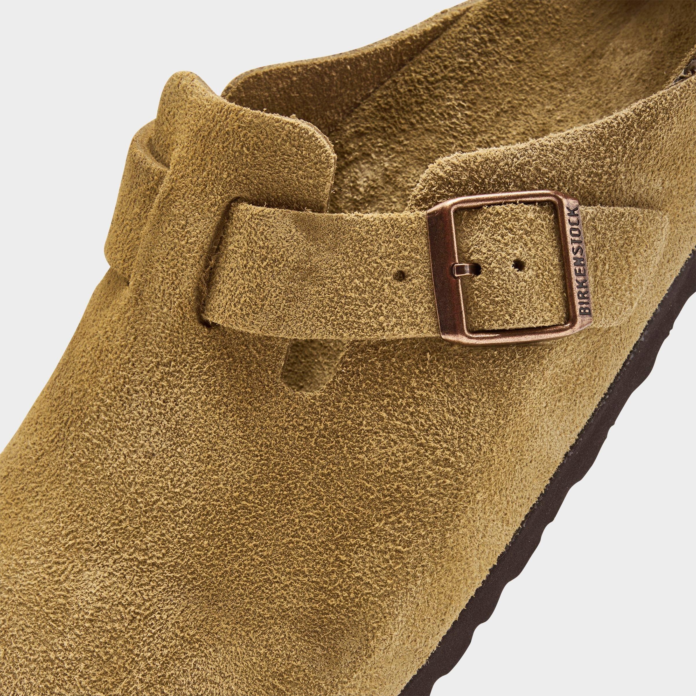 MEN'S BIRKENSTOCK BOSTON SUEDE LEATHER BIRKO-FLOR CLOGS - 3