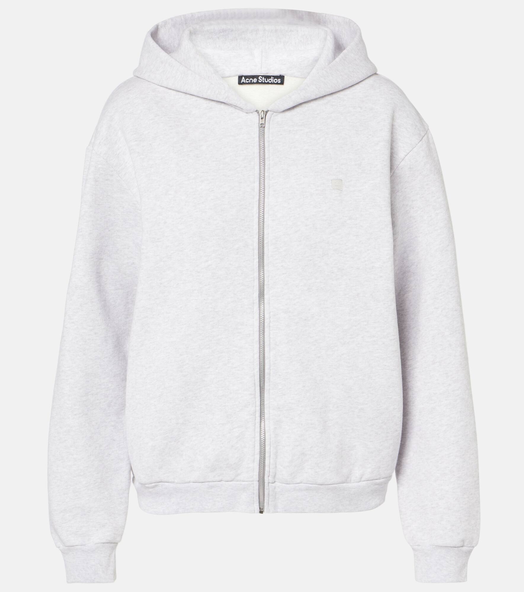 Cotton jersey zip-up hoodie - 1