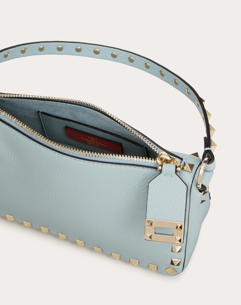 SMALL ROCKSTUD GRAINY CALFSKIN CROSSBODY BAG 7