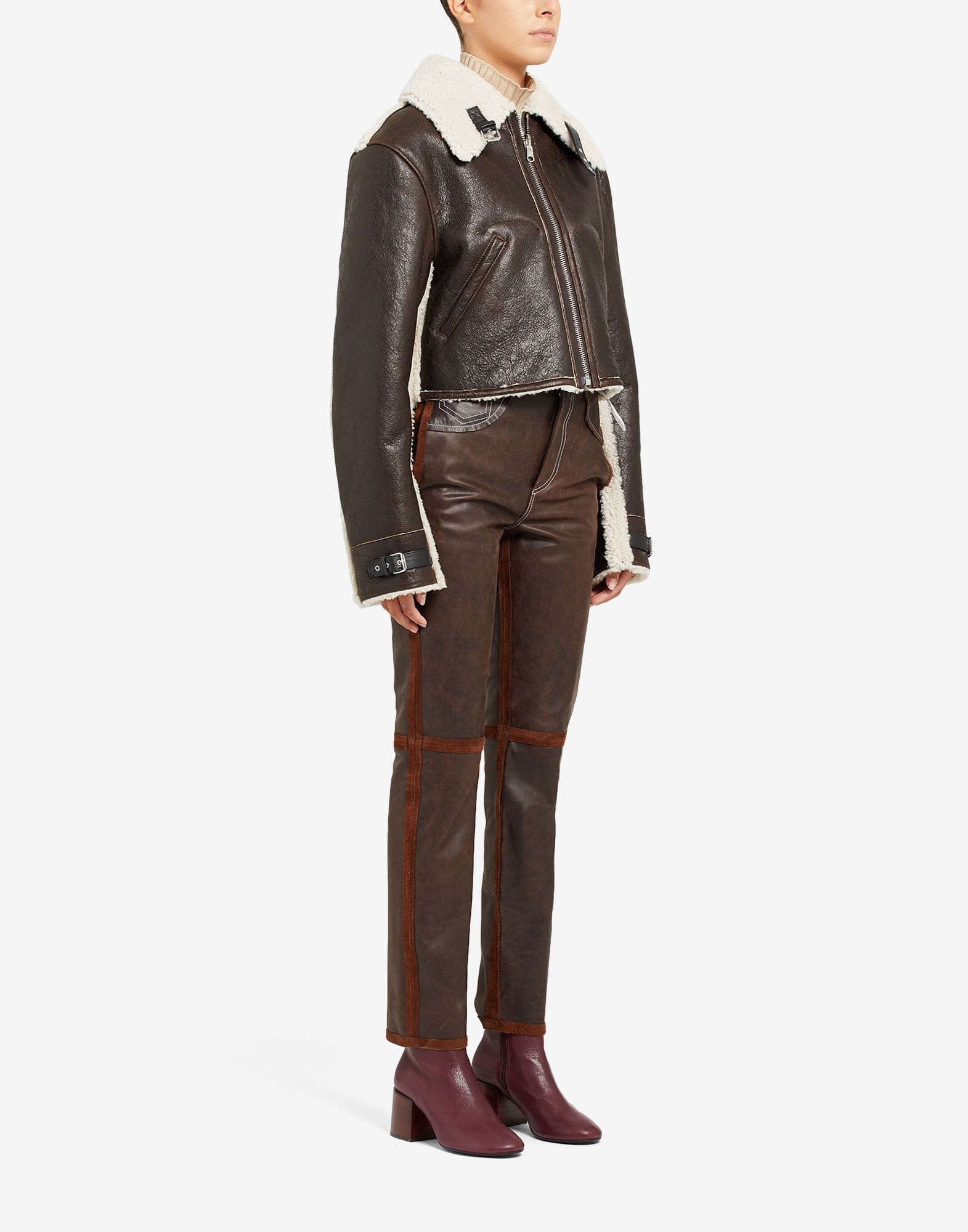 Reversible shearling jacket - 3