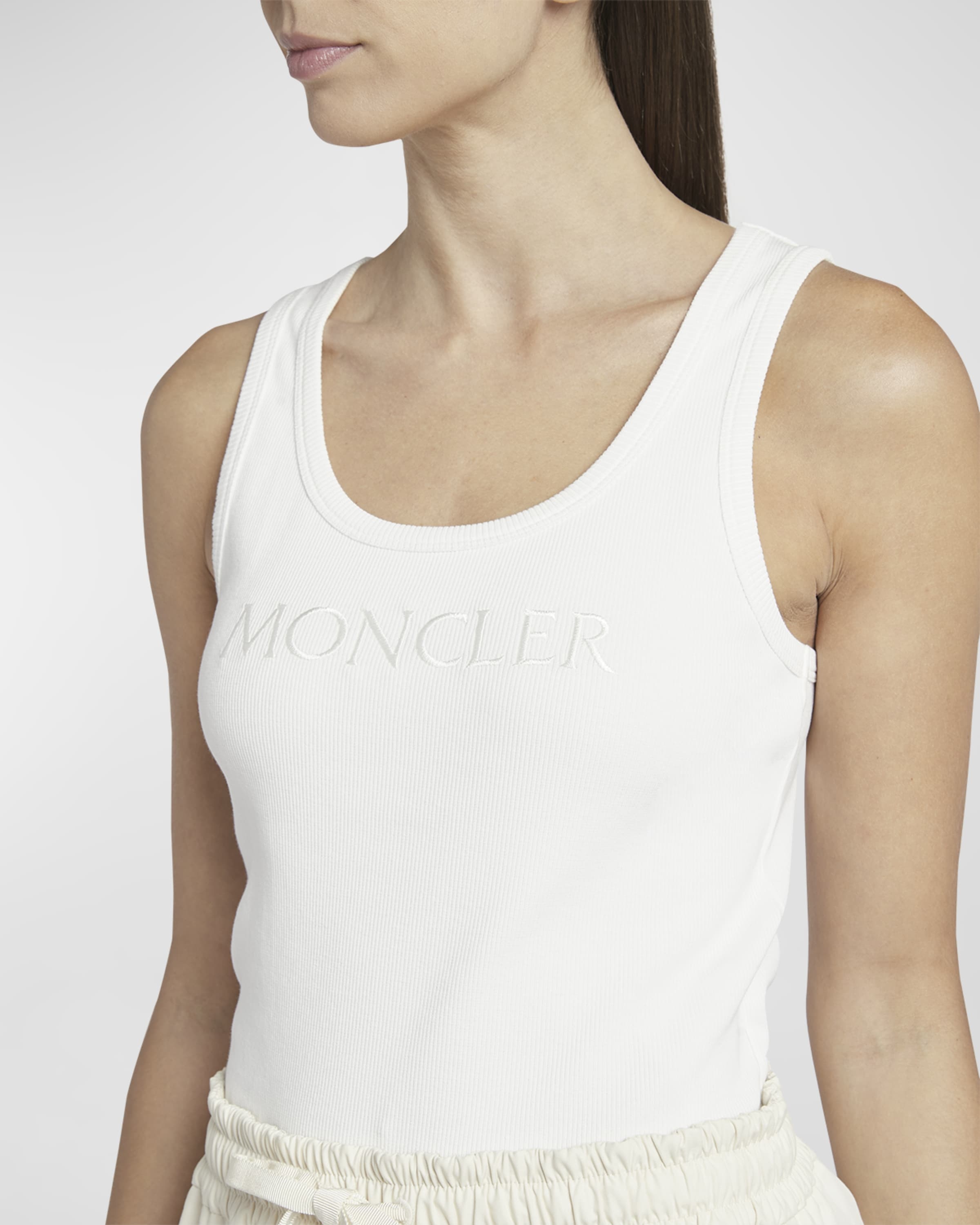 Embroidered Logo Jersey Tank Top - 6