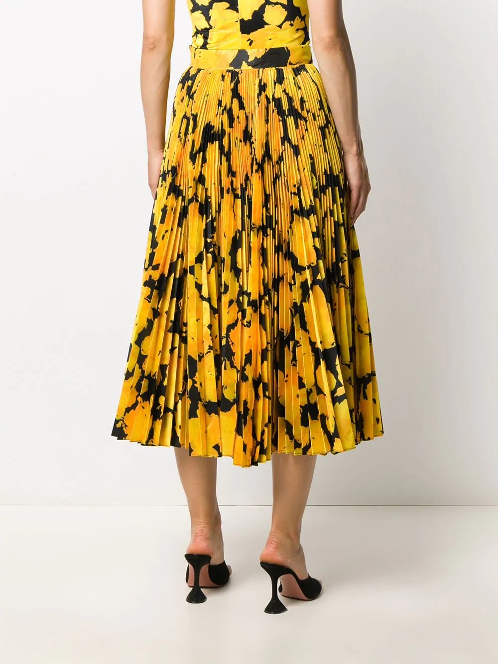 floral print pleated skirt  - 4