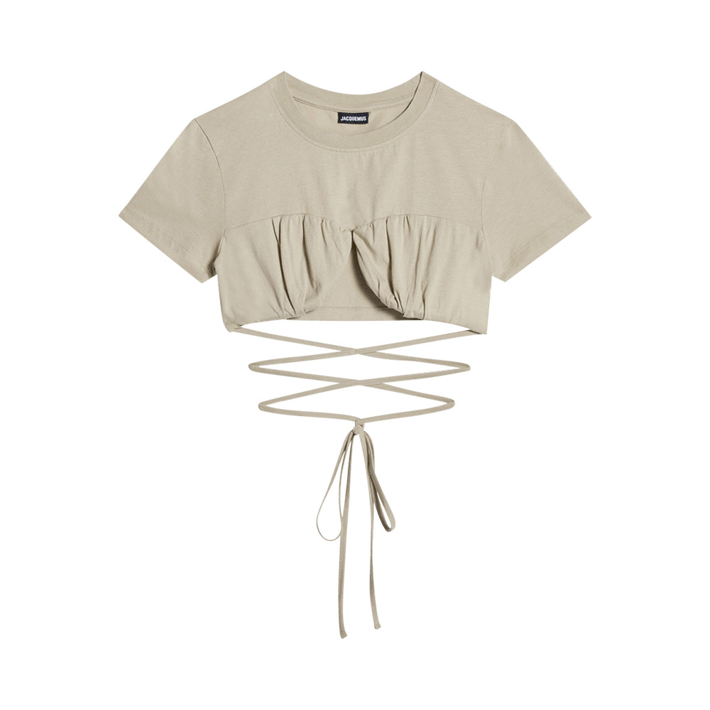 Jacquemus Le T-Shirt Baci 'Light Khaki' - 1