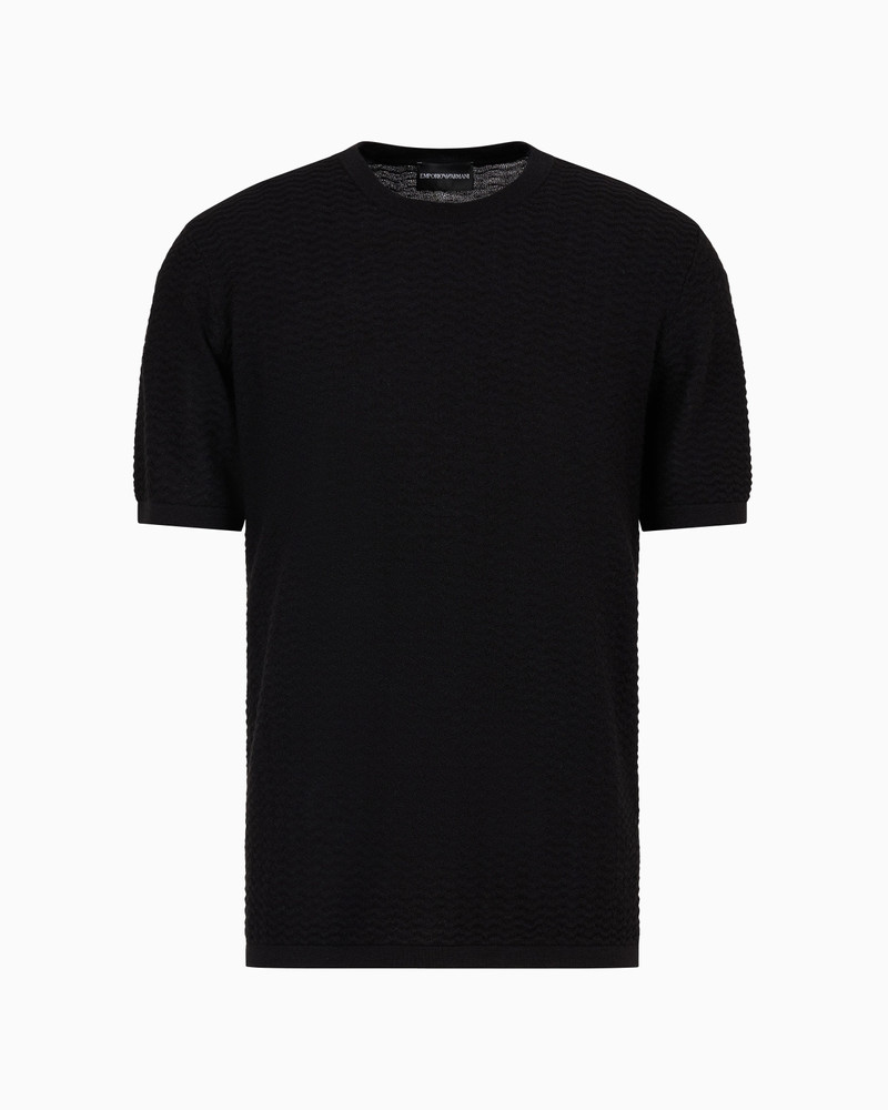 ASV embossed patterned Lyocell-blend jumper 1