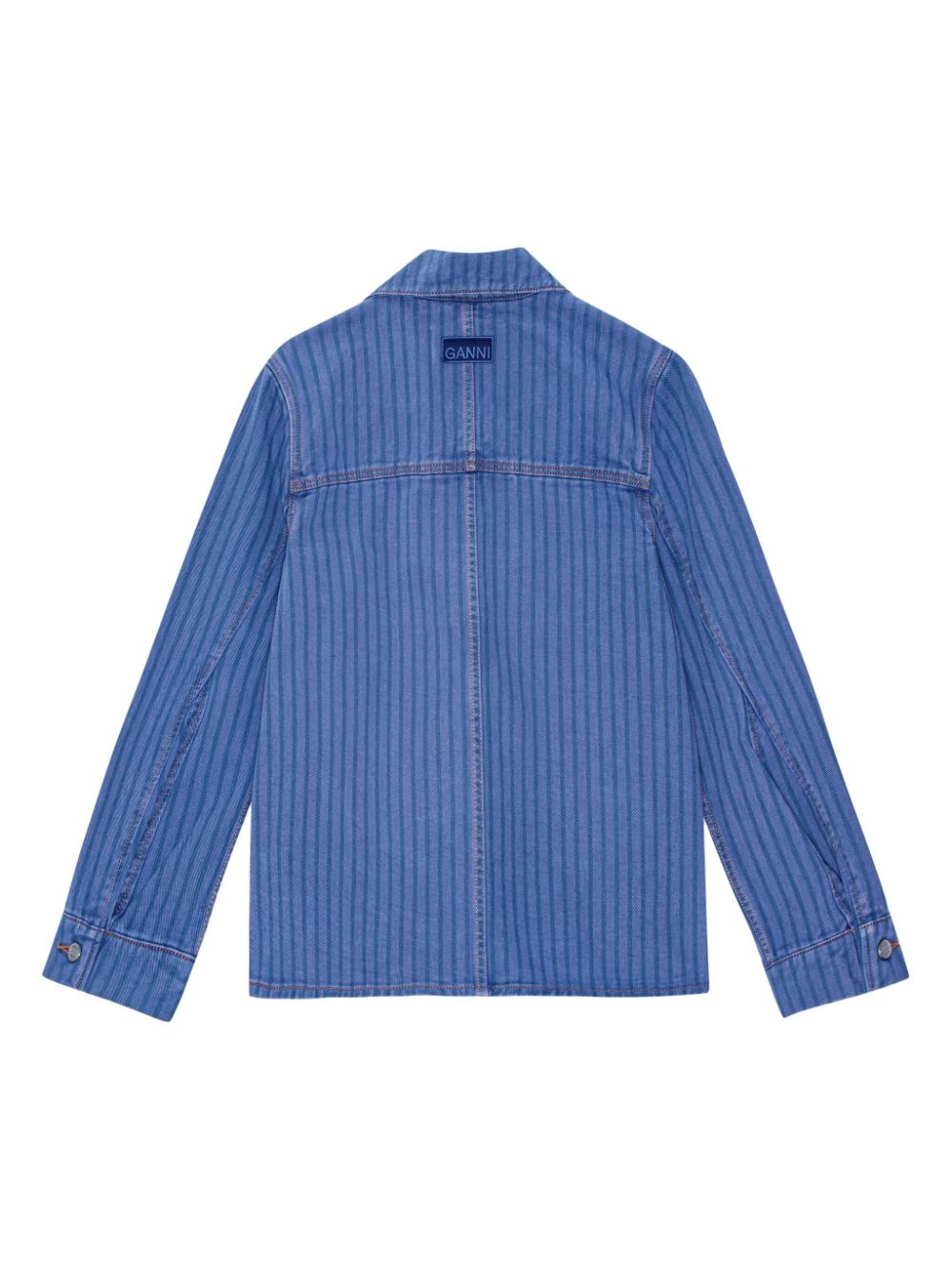 GANNI striped denim jacket | REVERSIBLE