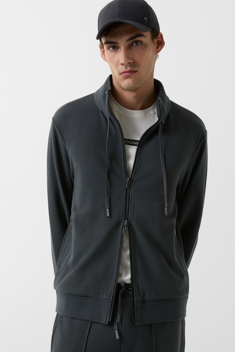 Edward jersey jacket in Anthracite 5