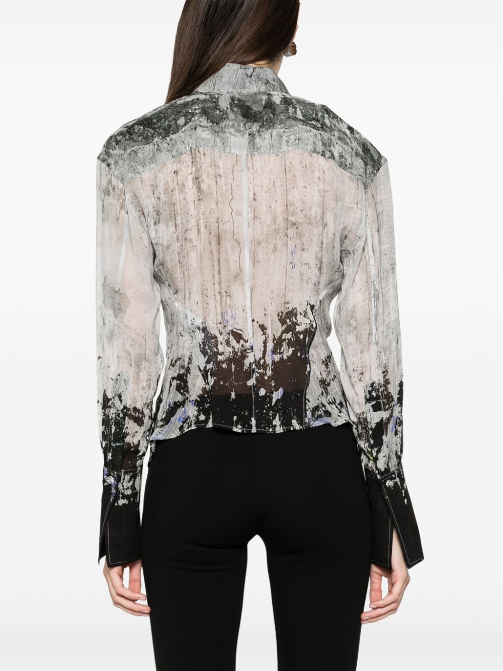 Lily abstract-print shirt - 4