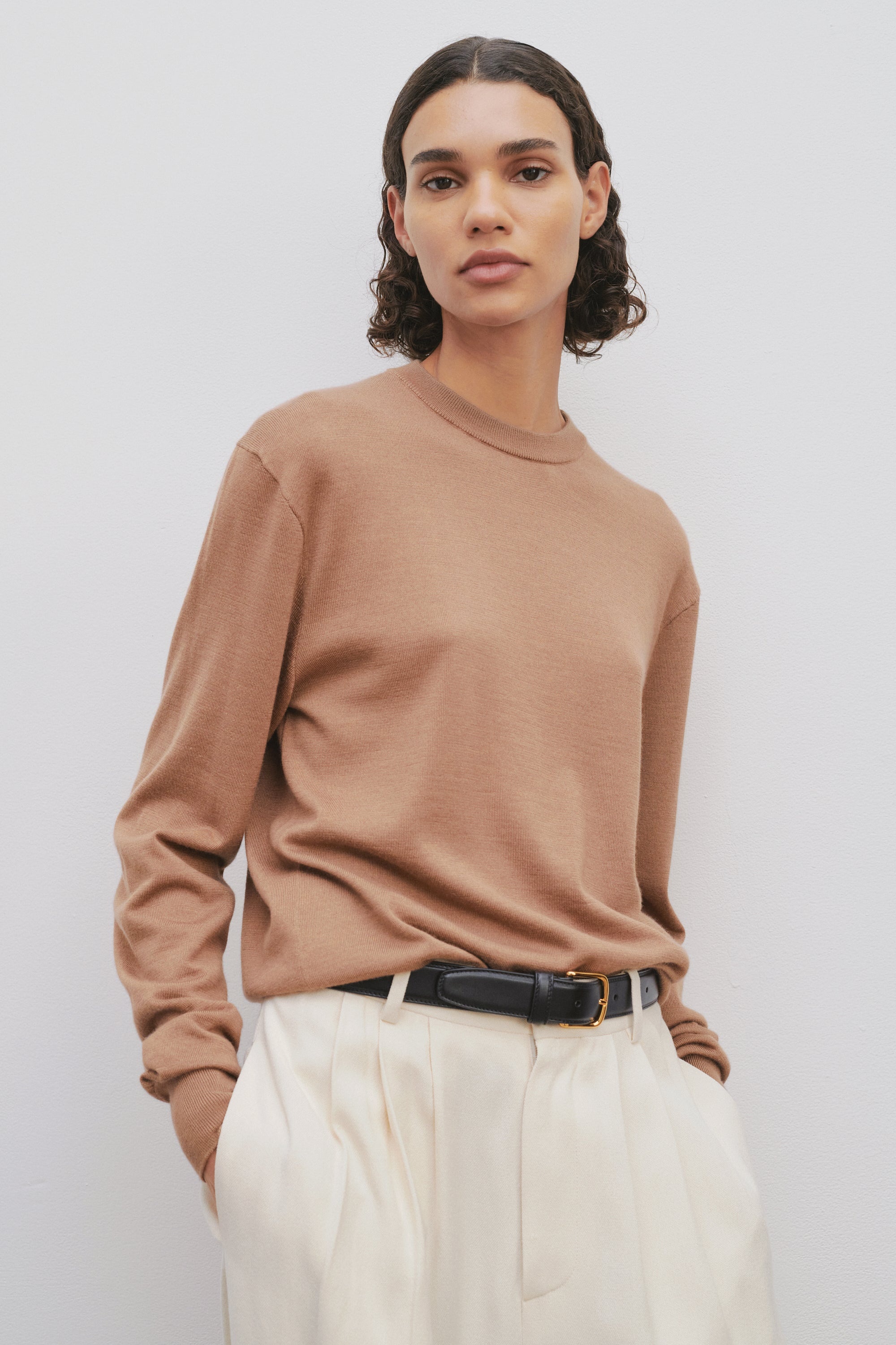 Druyes Top in Wool and Cashmere - 3