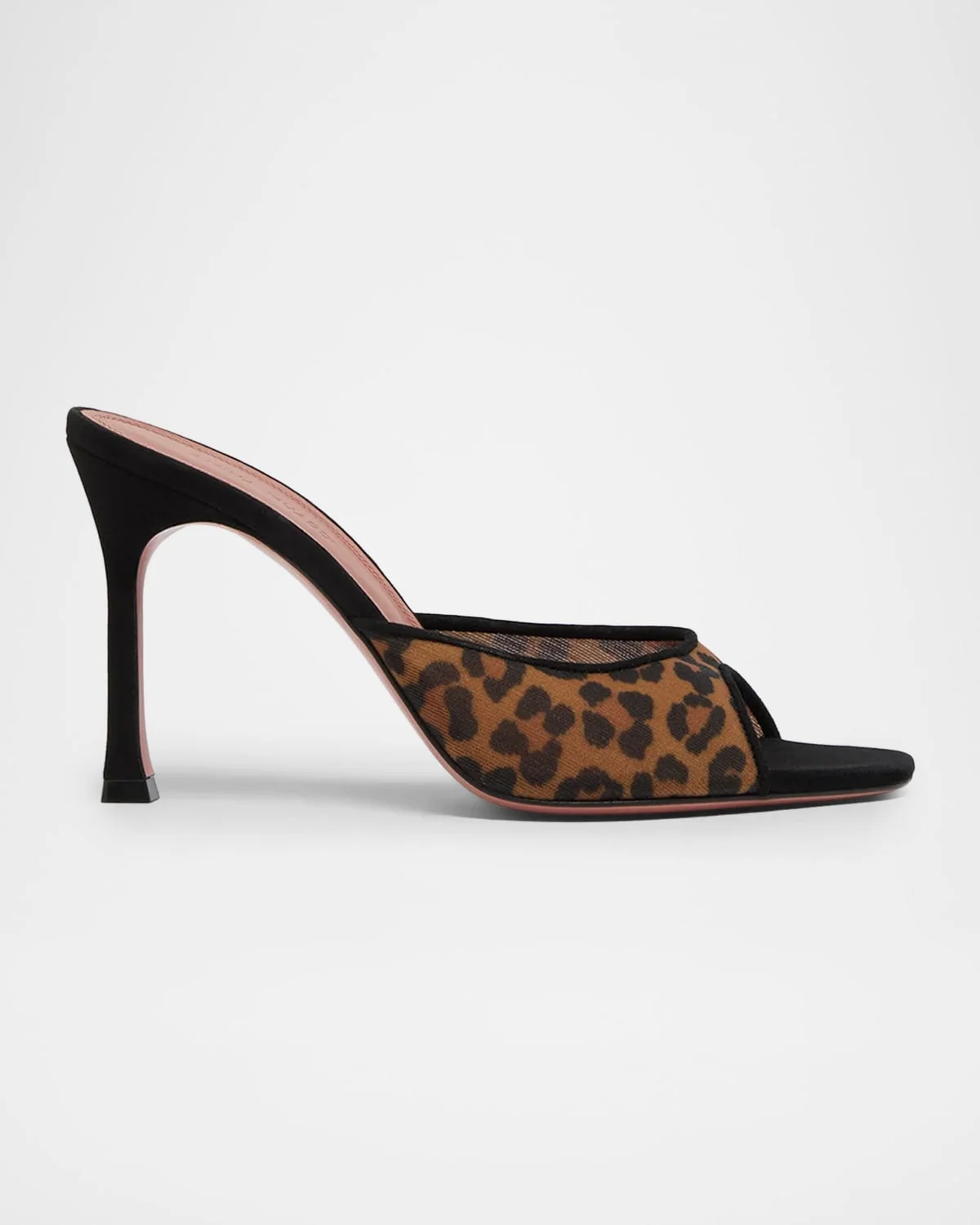 Alexa Leopard Mesh Mule Pumps - 1