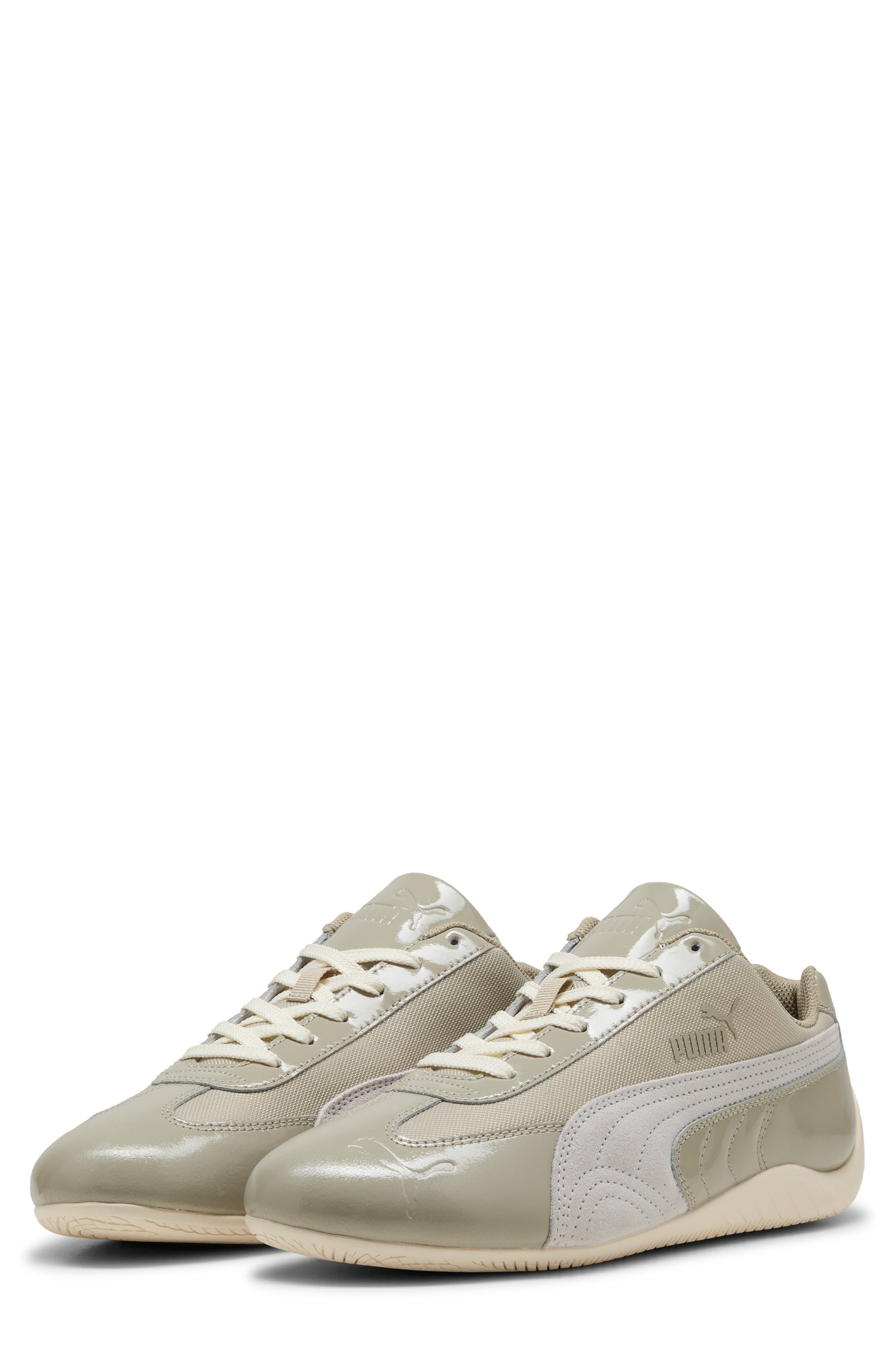 PUMA Speedcat Patent Sneaker in Pebble Gray/Feather Gray at Nordstrom - 7