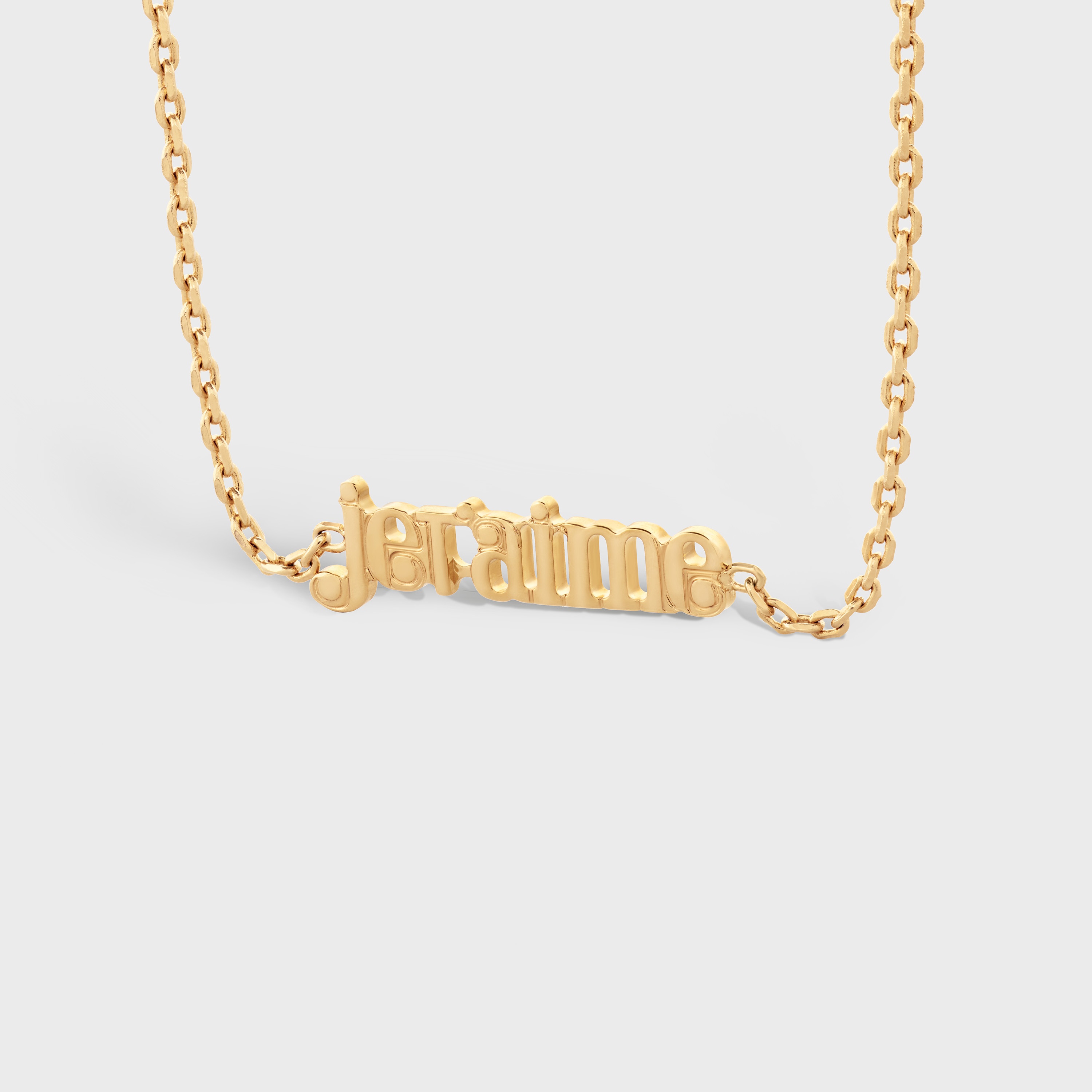 JE T'AIME BRACELET IN BRASS WITH GOLD FINISH - 2