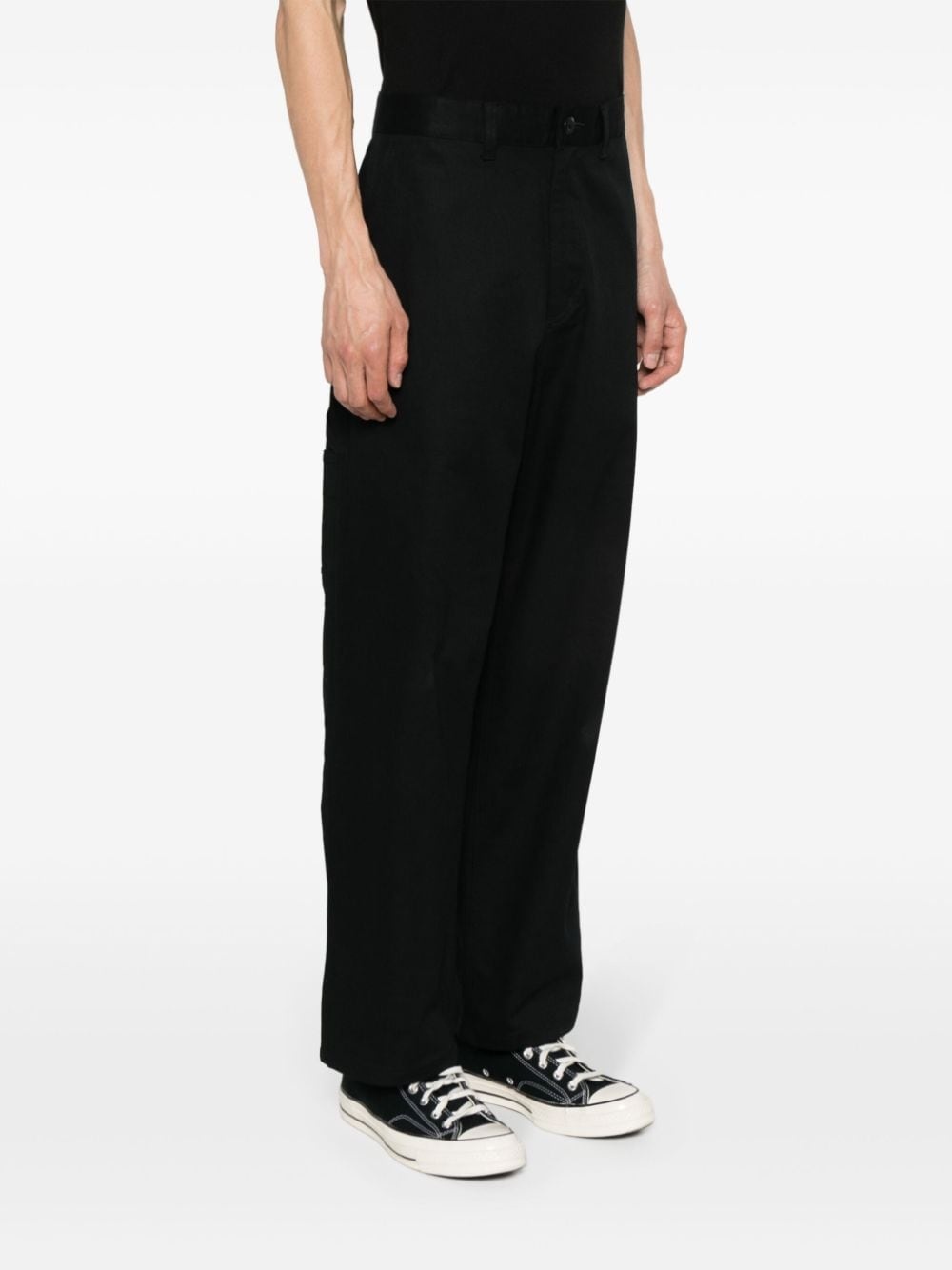 Midland logo-patch trousers - 3