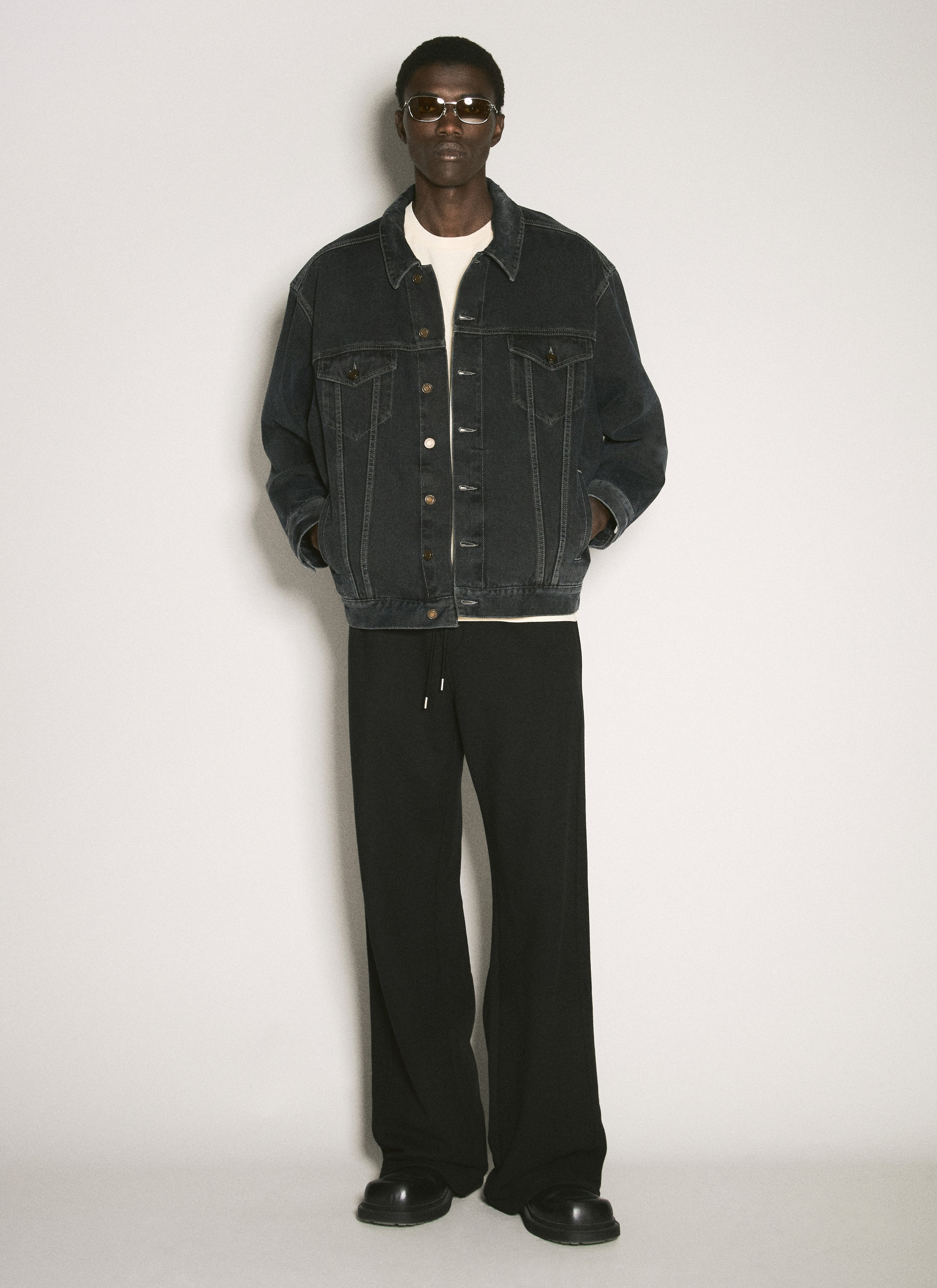 Saint Laurent Men Oversized Denim Jacket - 4