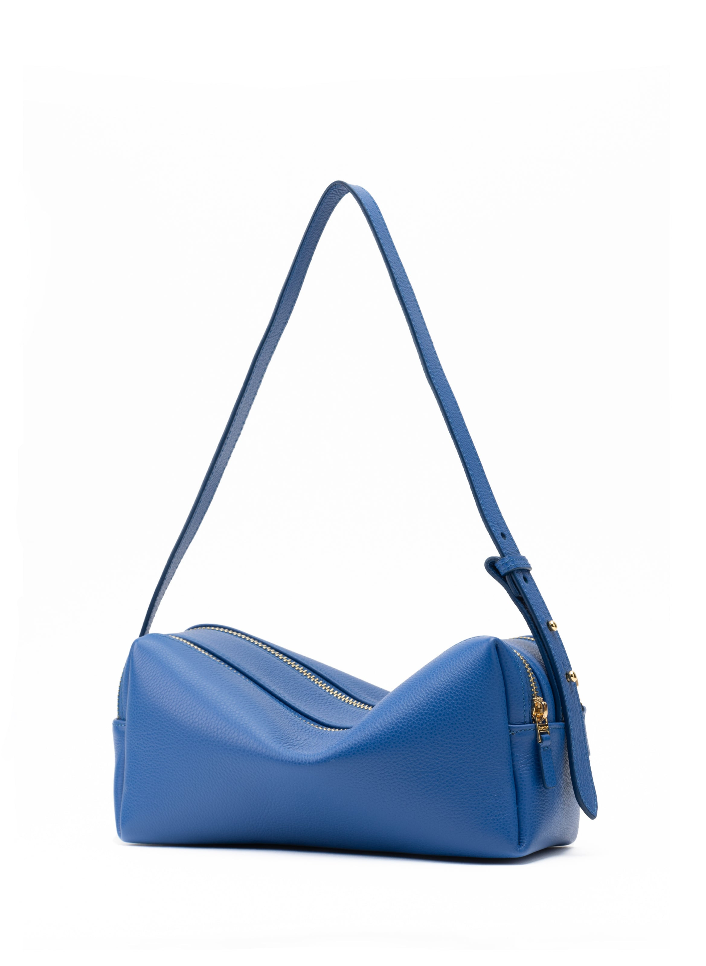 Trousse Pebbled Leather Azure Blue - 2