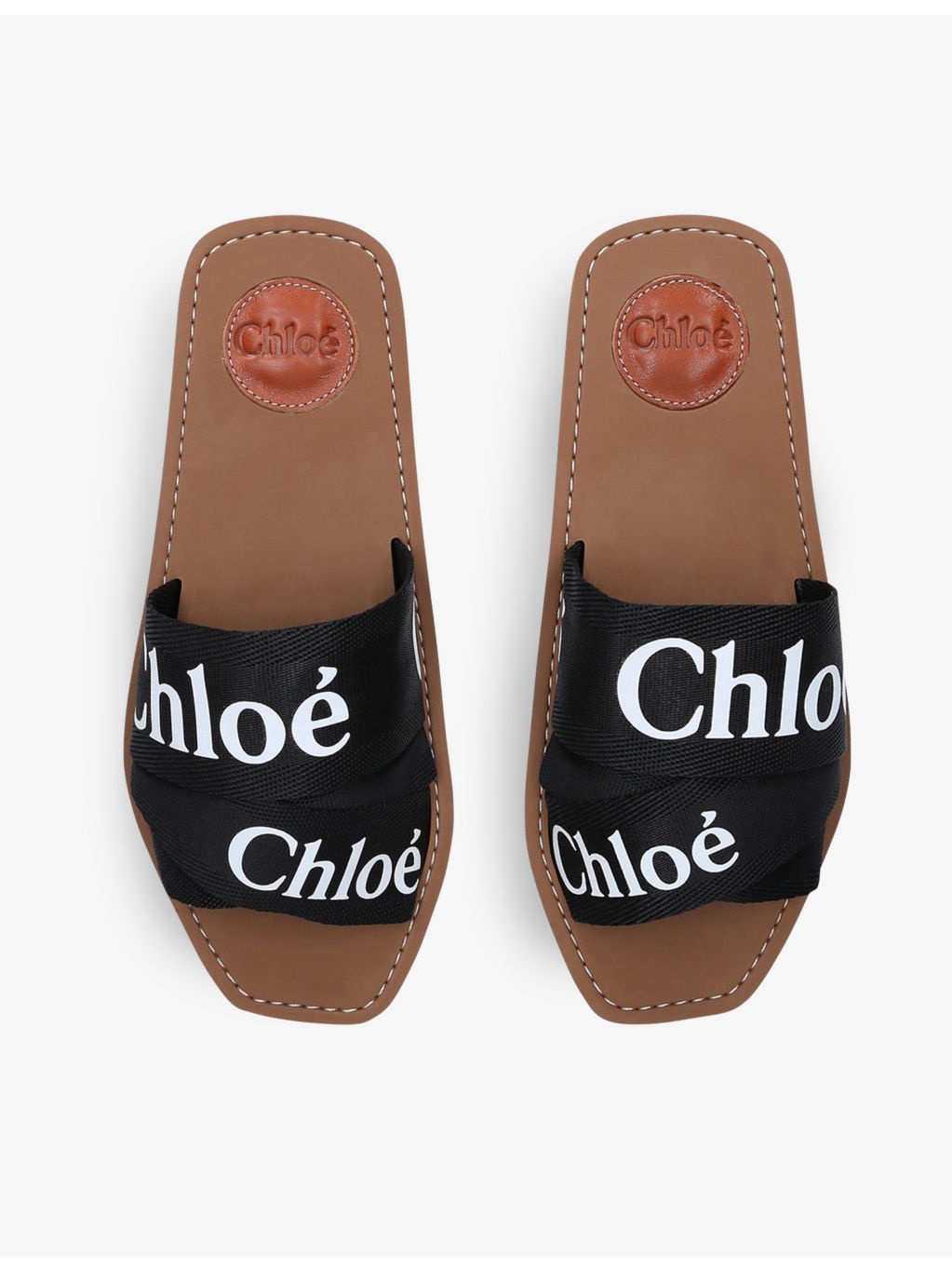 Woody logo-print canvas sandals - 2