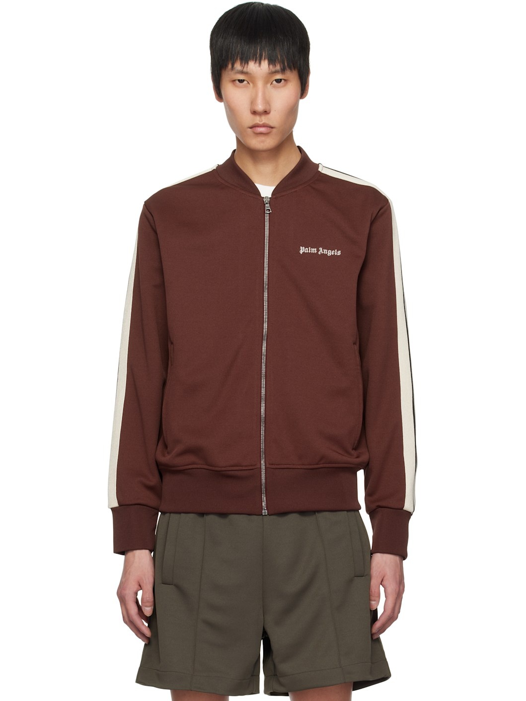 Burgundy Classic Logo Track Jacket - 1