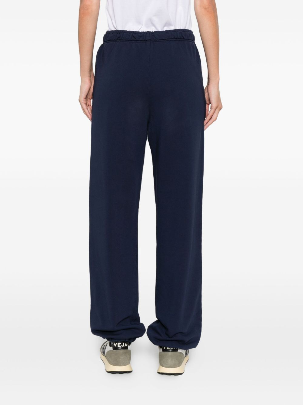 logo-embroidered cuffed track pants - 4