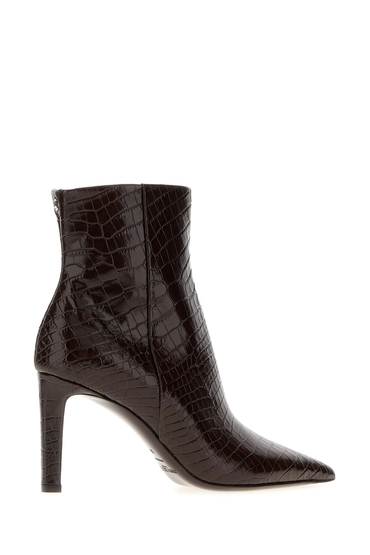 Chocolate leather Frankie 85 ankle boots - 3