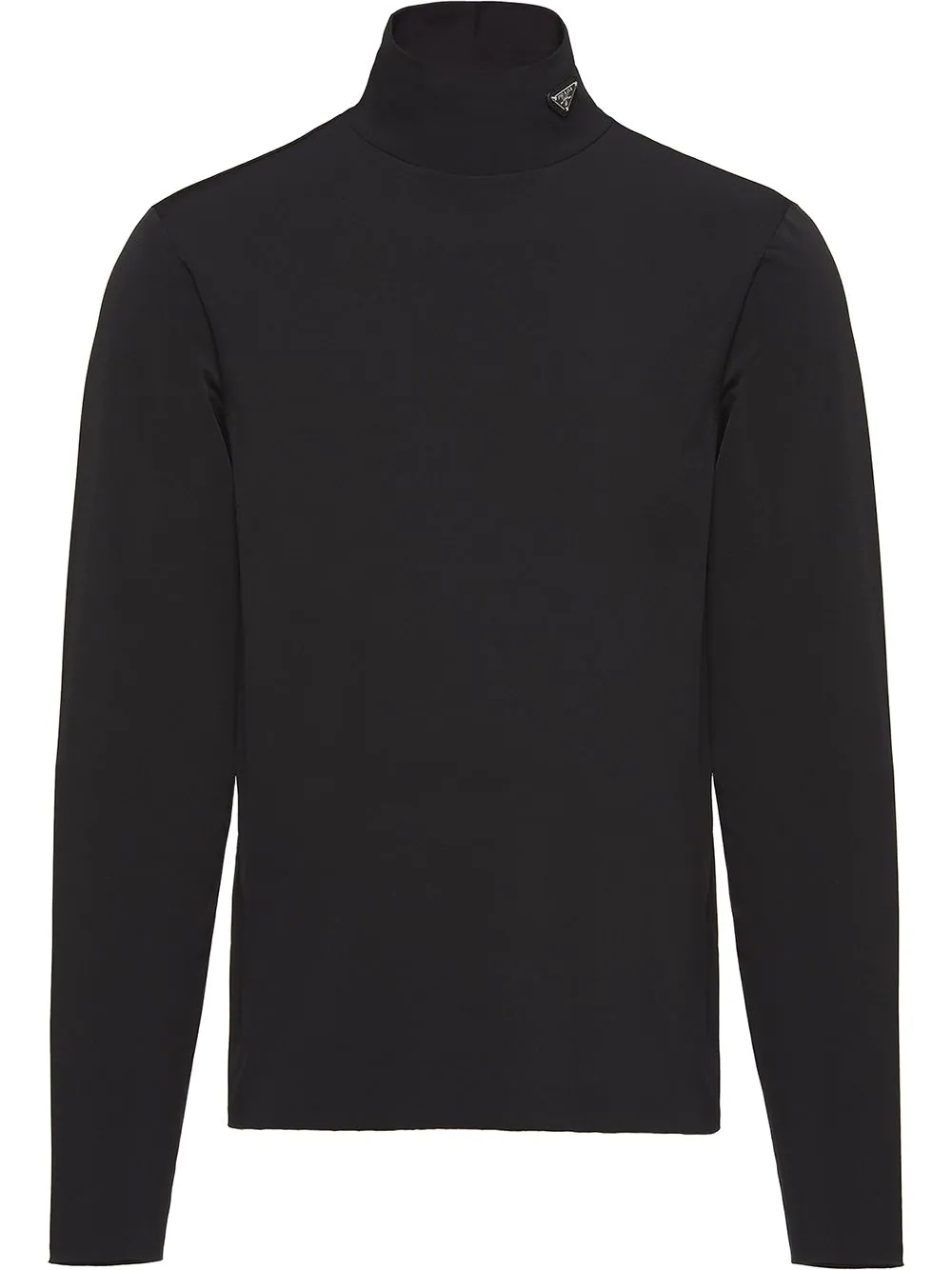 technical jersey roll-neck jumper - 1