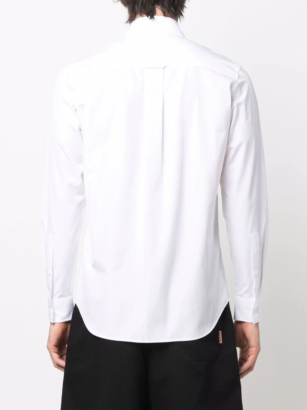 embroidered logo long-sleeve shirt - 4