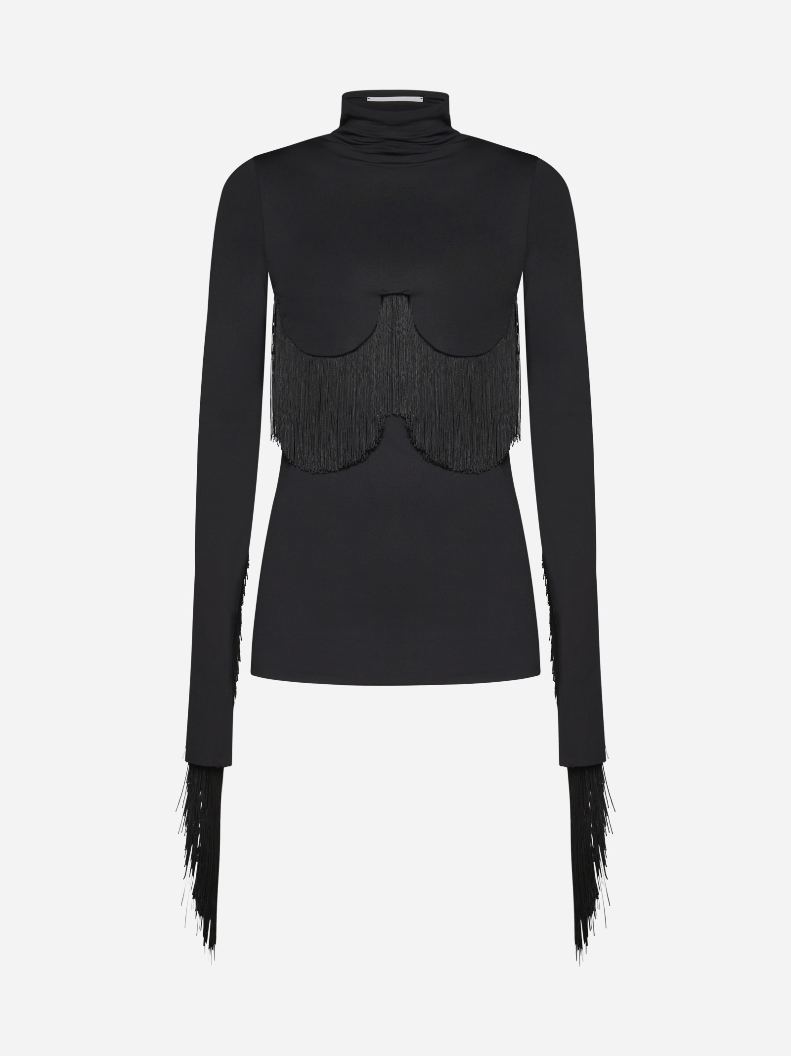 Wien fringed turtleneck - 1