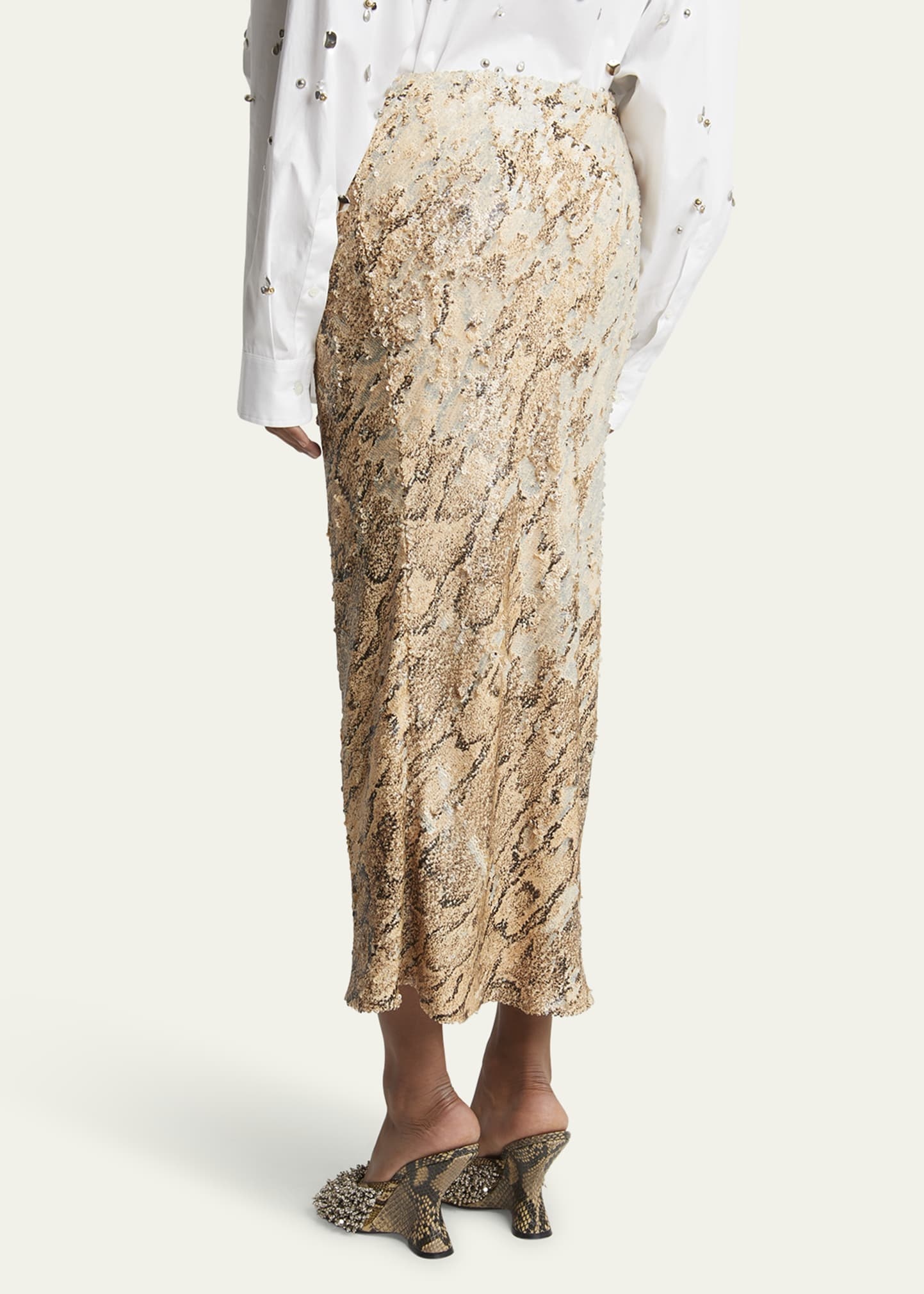 Separ Long Embellished Skirt - 3