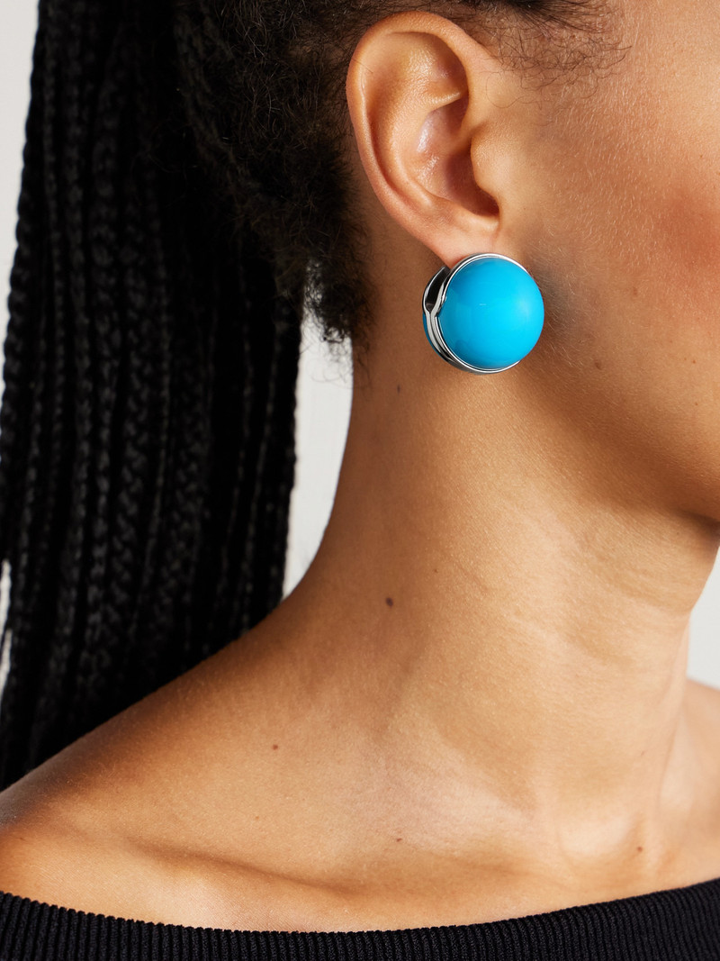 Alaïa Sphere Silver-tone Earrings outlook