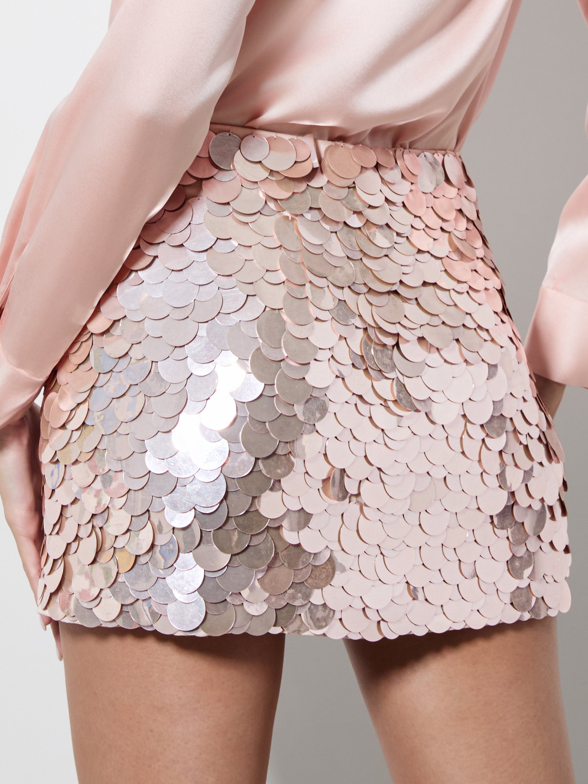 RUBI EMBELLISHED LOW RISE MICRO SKIRT - 6