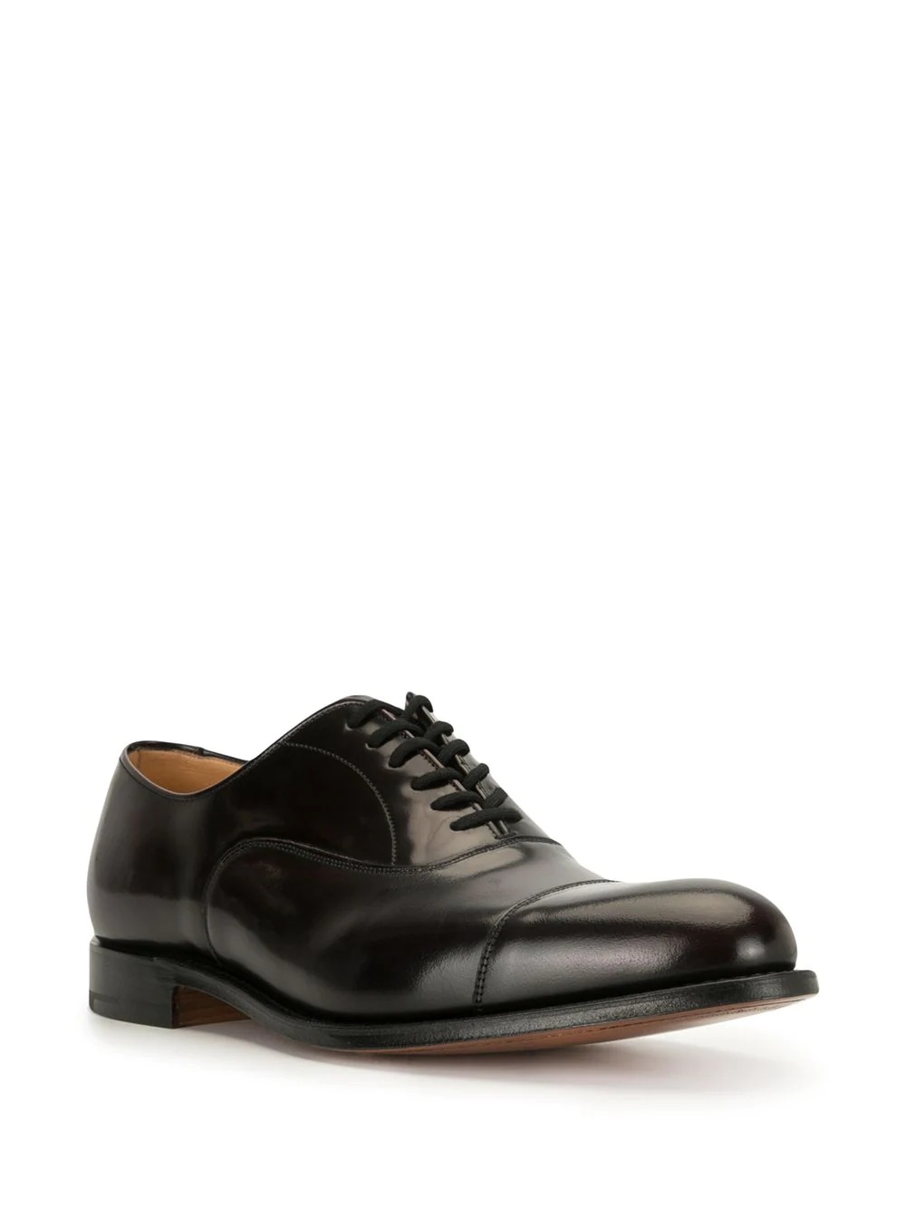 high-shine calf leather shoes - 2