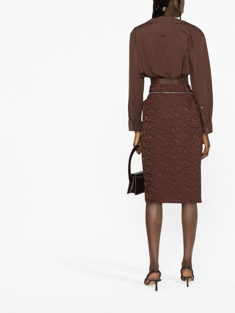Bodri gathered midi skirt - 7