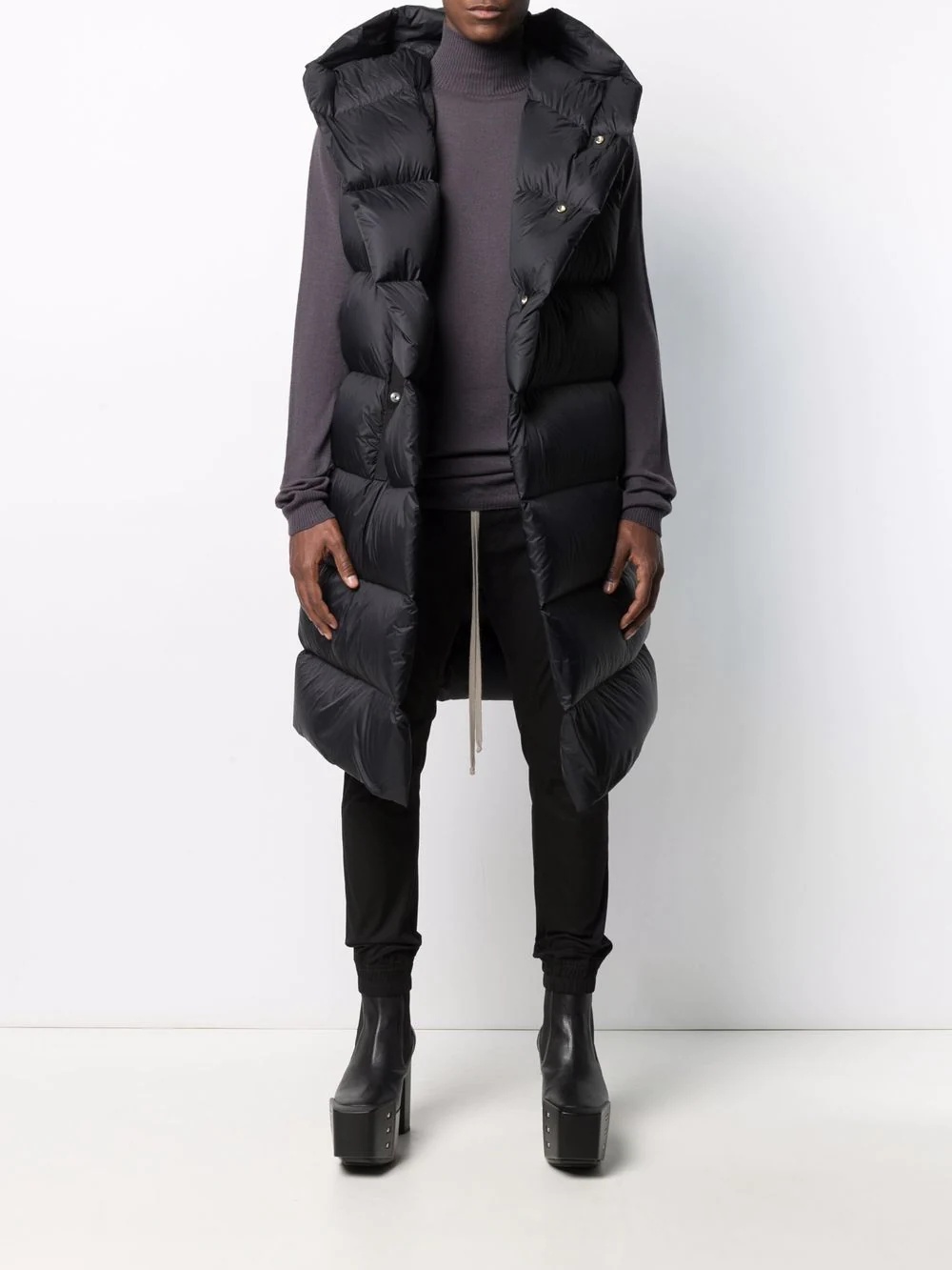 liner sleeveless puffer jacket - 2