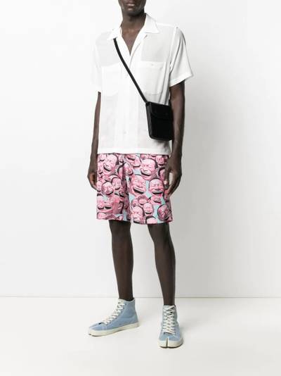 Comme des Garçons SHIRT Laughter print shorts outlook