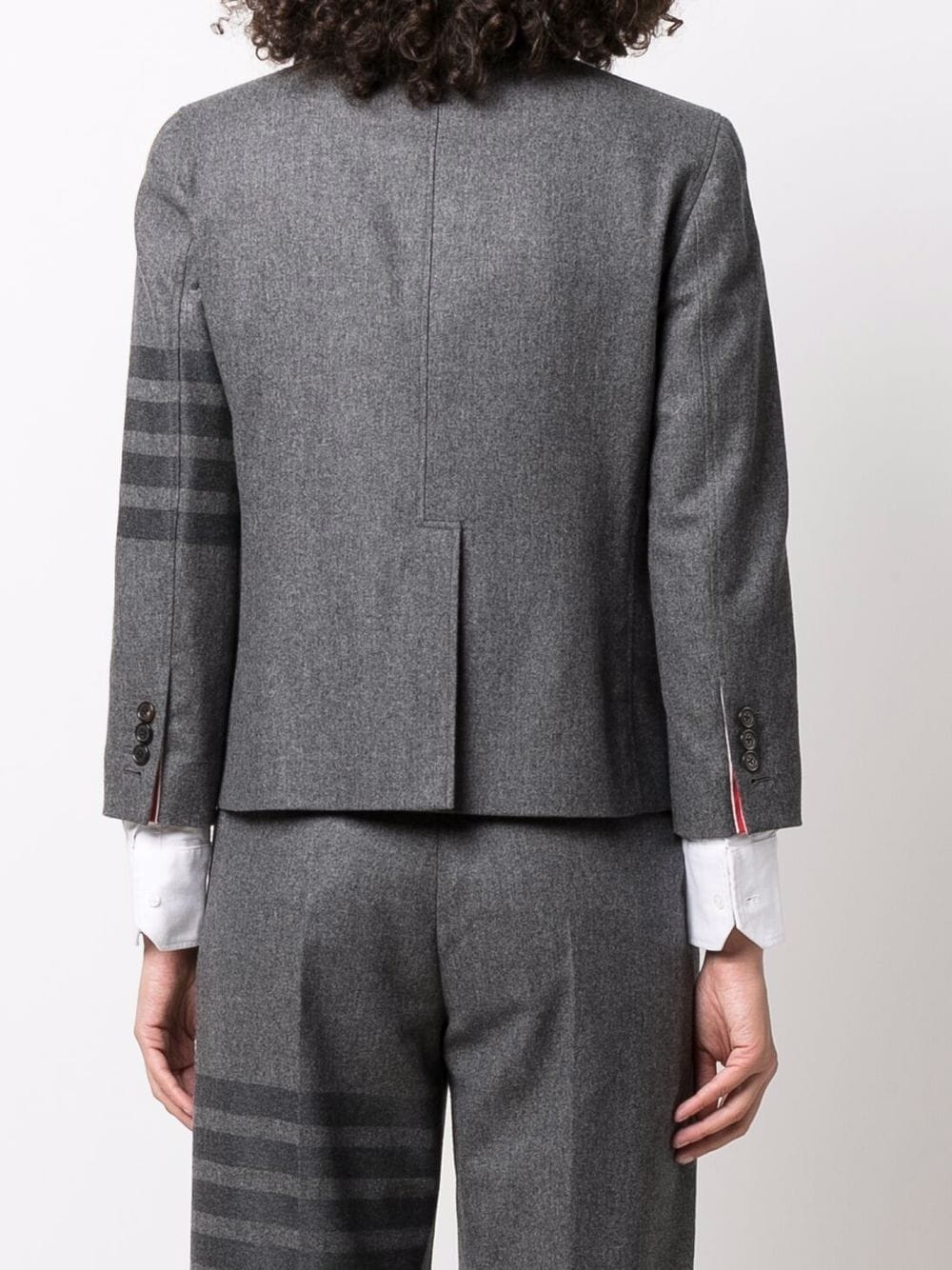 4-Bar stripe single-breasted blazer - 4