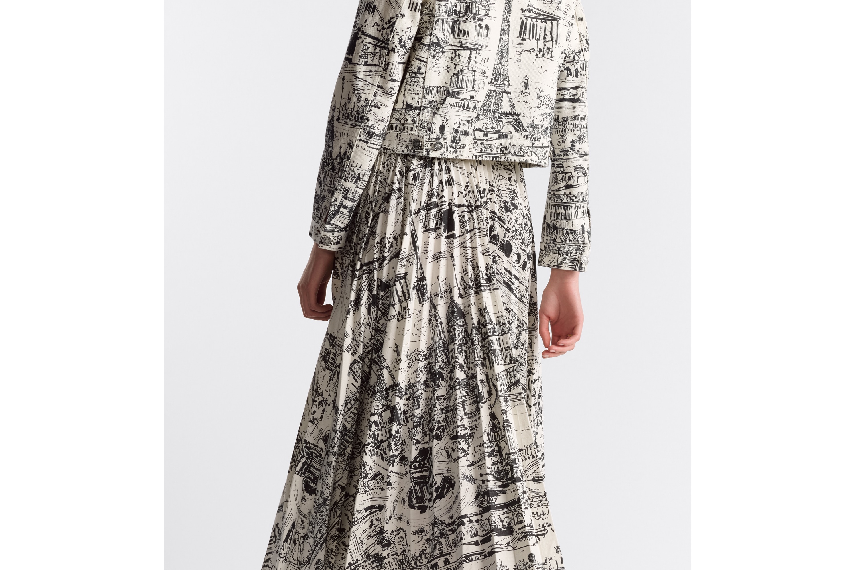 Pleated Mid-Length Skirt - 4